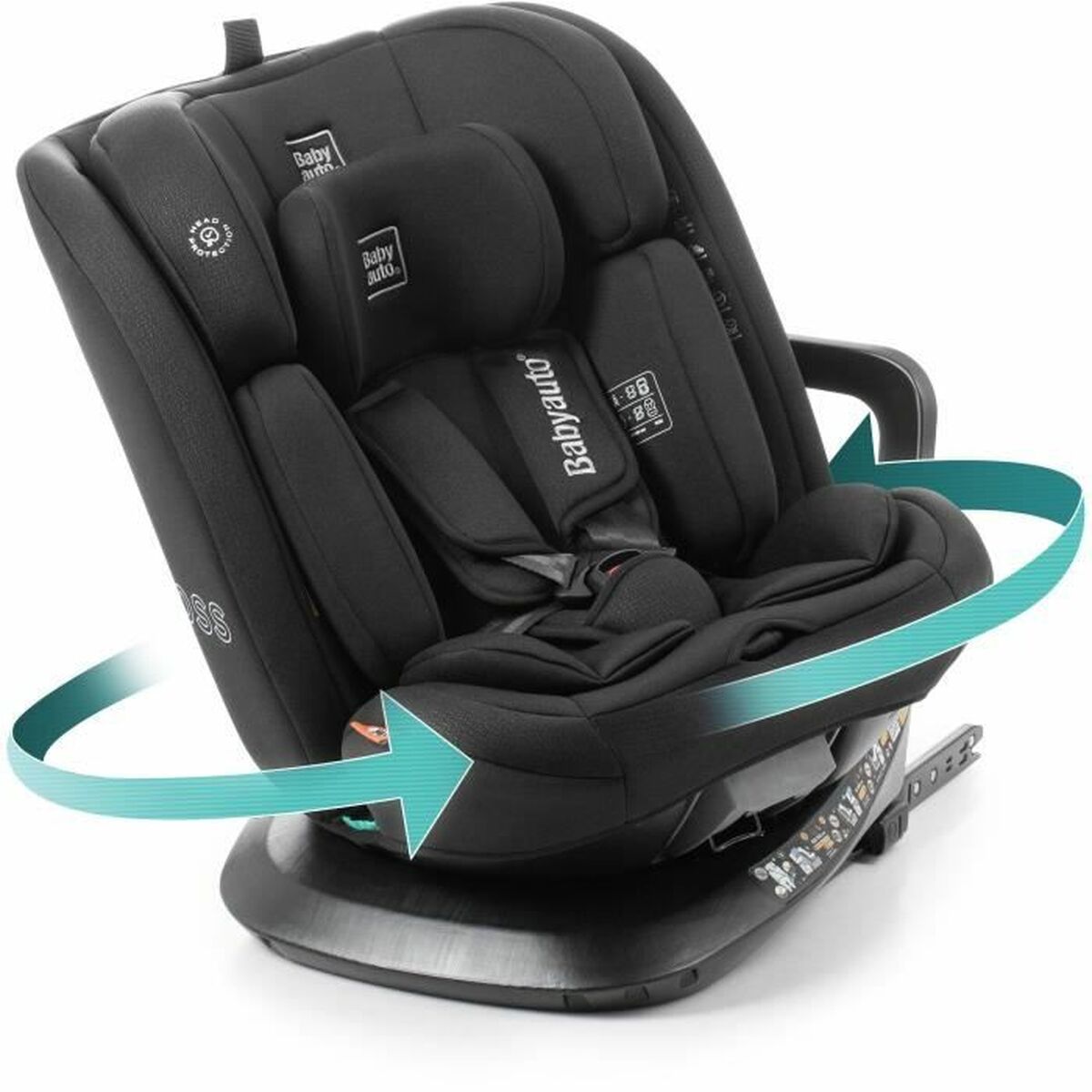 Seggiolino Auto Babyauto Across Nero 0 (de 0 A 10 Kilos) I (9 - 18 Kg) Ii (15-25 Kg) Iii (22 - 36 Kg) Per Bambini Ece R129/04 - Image 4