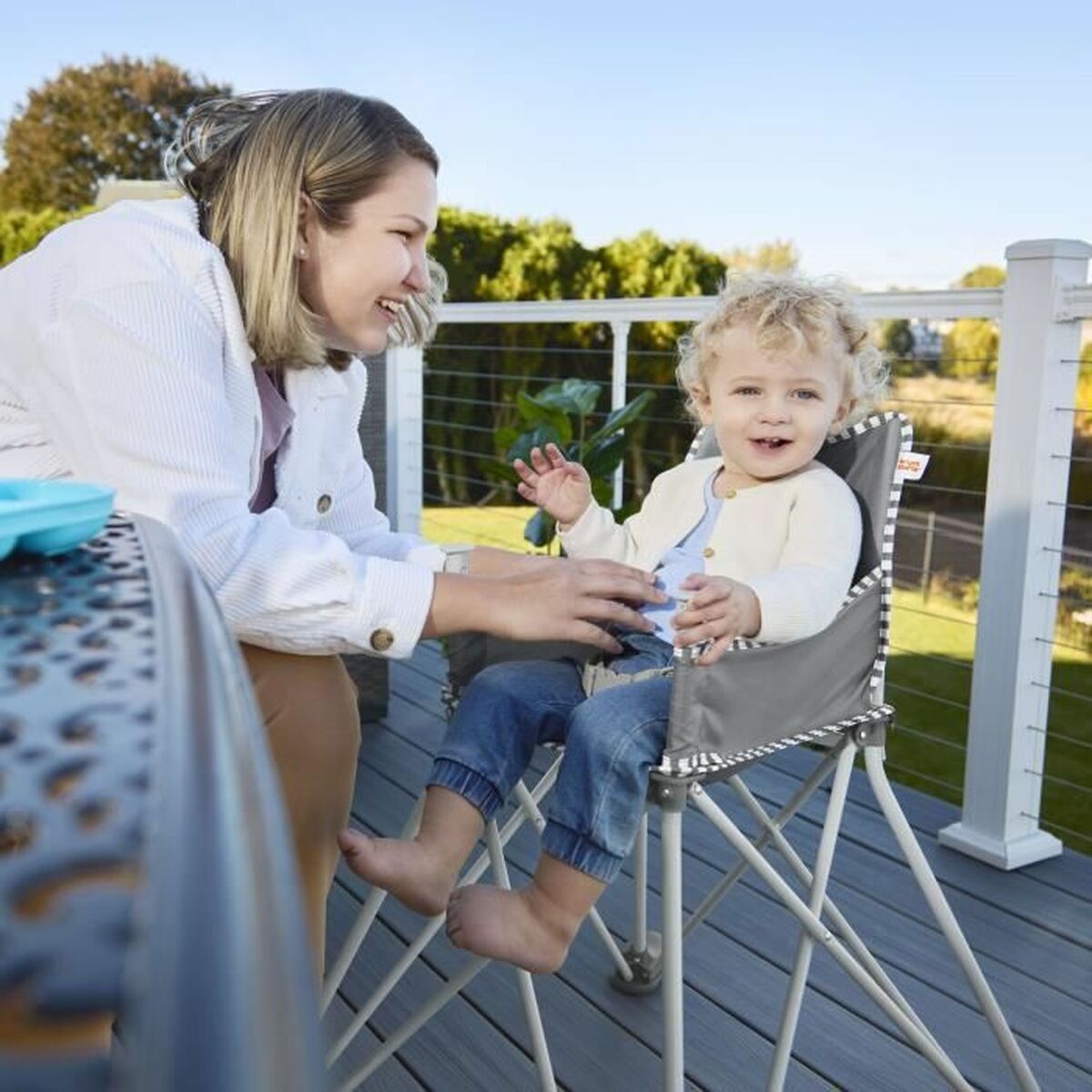 Seggiolone Bright Starts Pop N Dine Grigio - Image 3