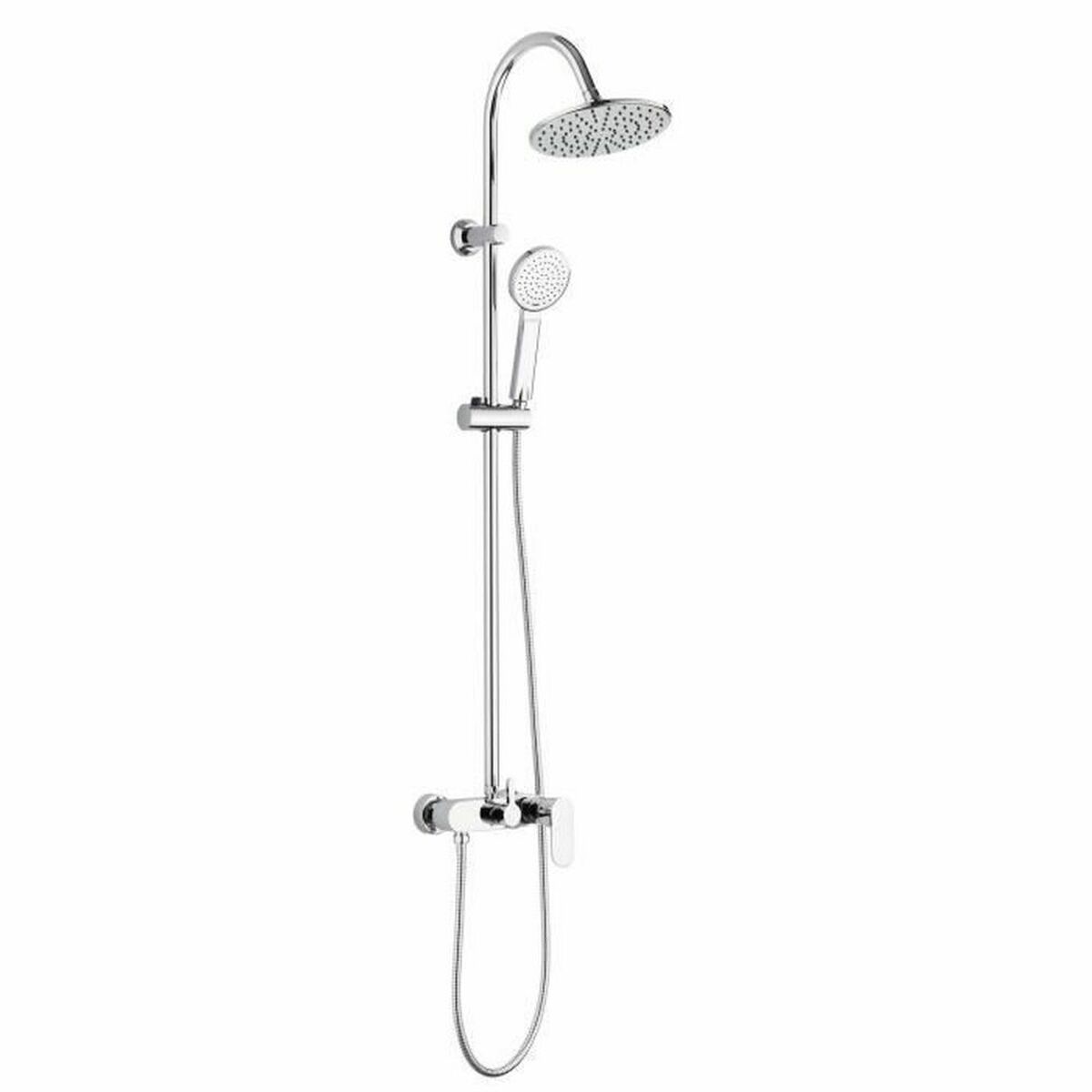 Colonna Doccia Rousseau Grigio Metallo 22 Mm 150 mm