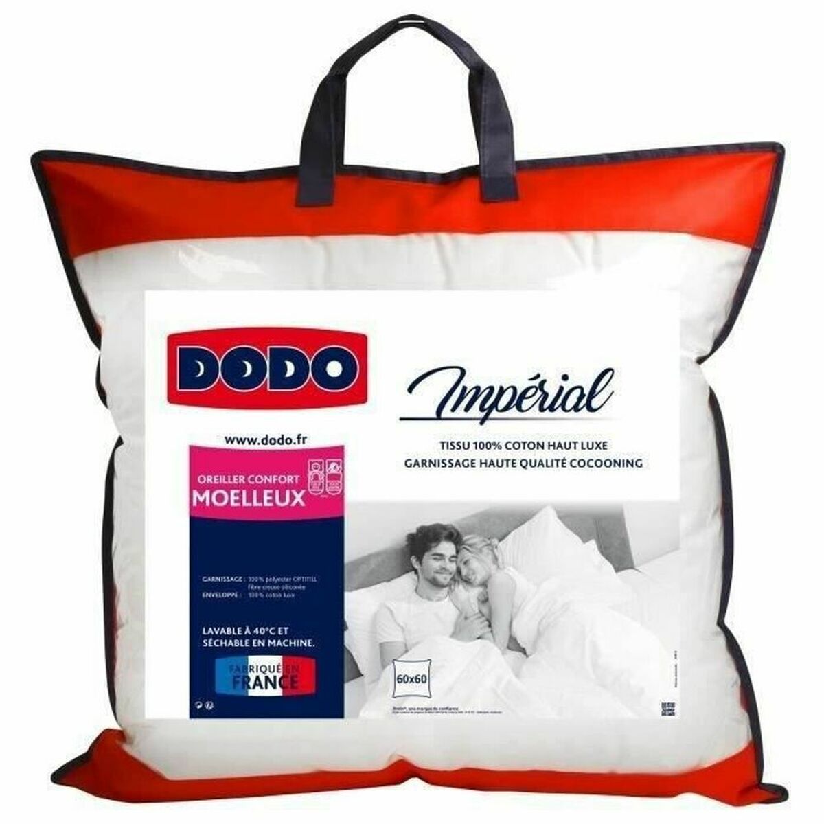 Cuscino Dodo Imperial Bianco 60 X 60 cm