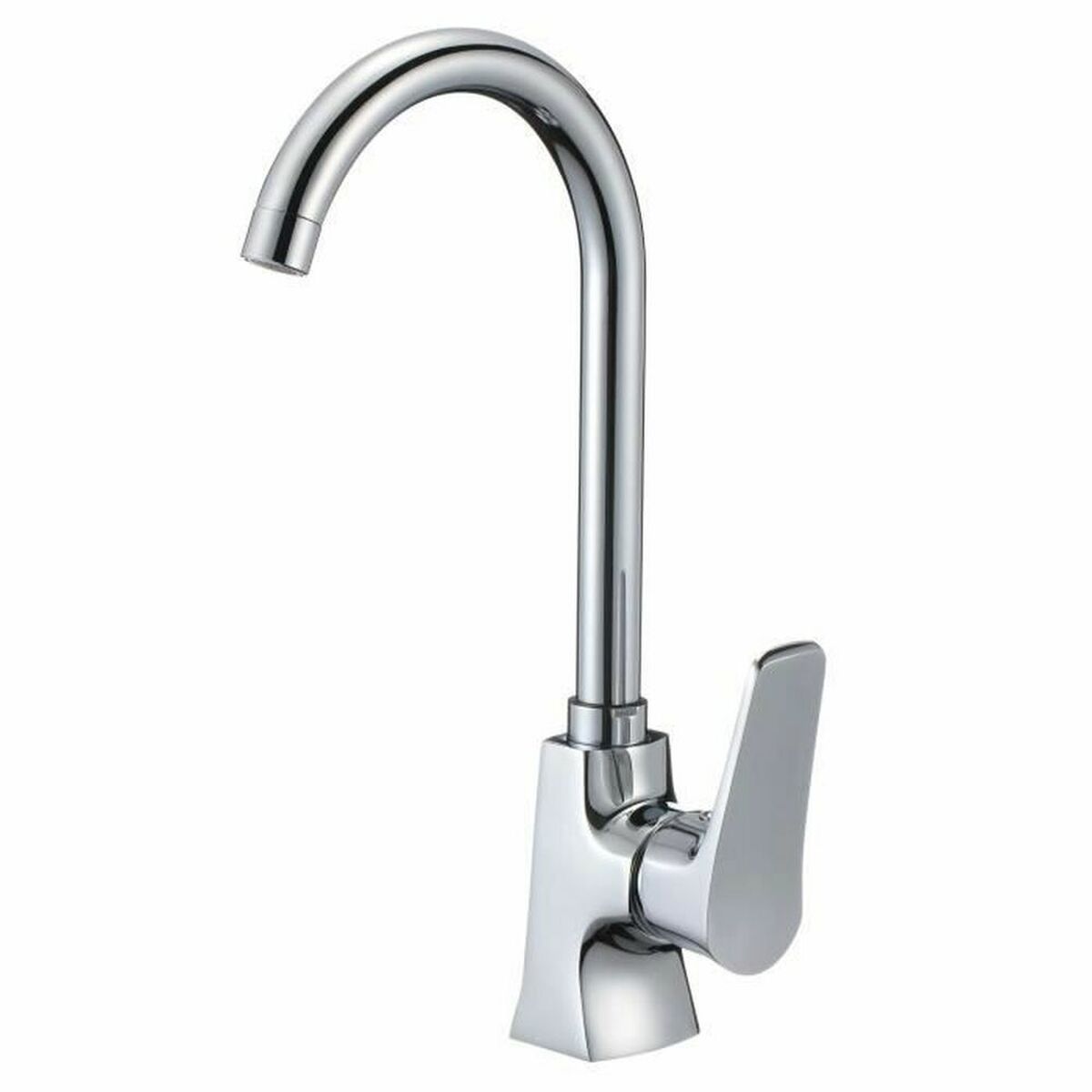 Rubinetto Monocomando Rousseau Grigio Chrome Acciaio Inossidabile Ottone