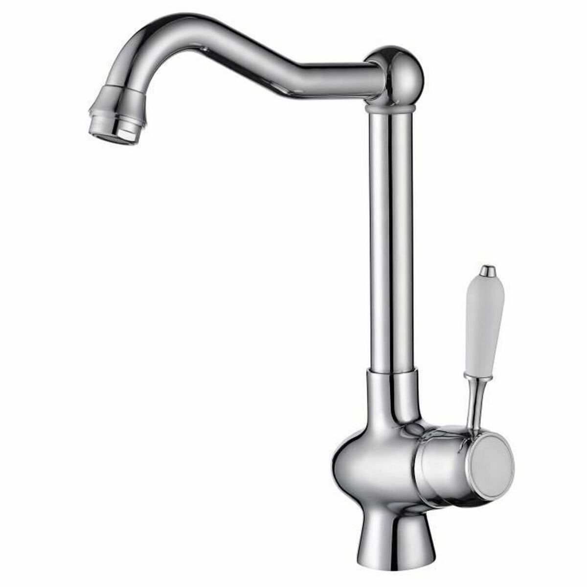 Rubinetto Monocomando Rousseau Grigio Chrome Acciaio Inossidabile Ottone