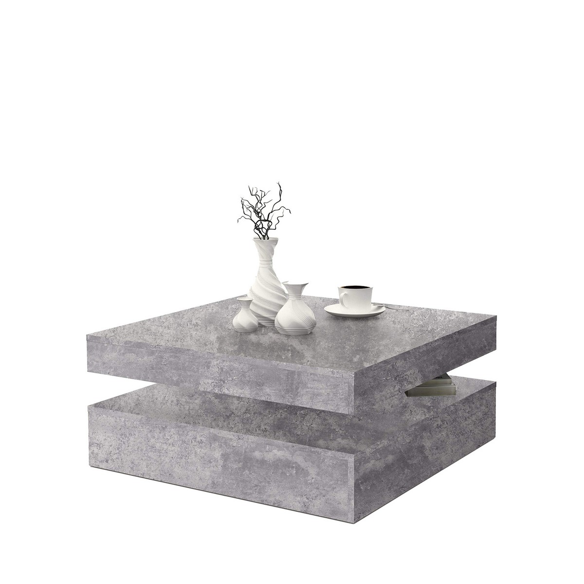 Tavolo Aggiuntivo Grigio Chiaro (78 X 78 X 35,4 Cm)