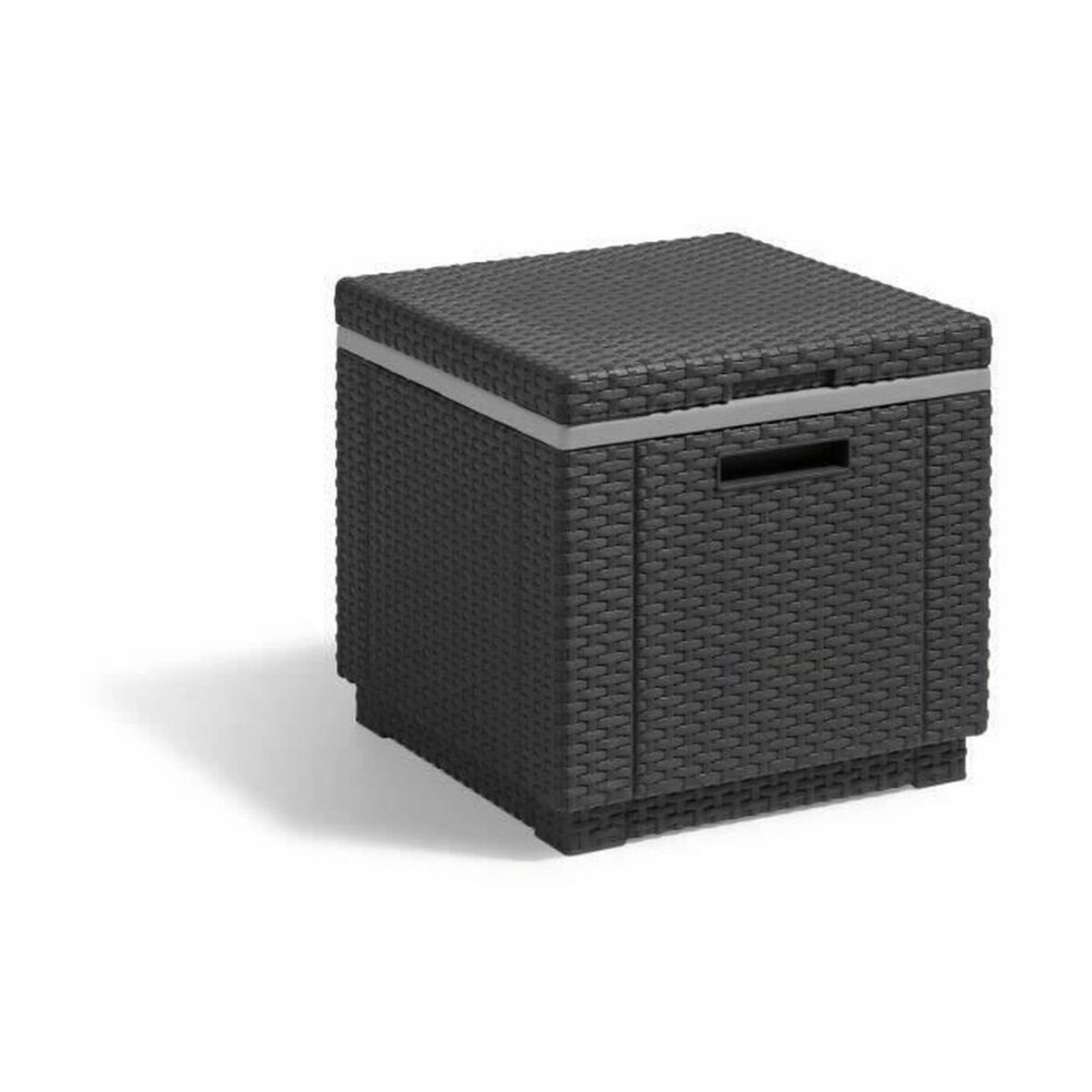 Tavolo Aggiuntivo Allibert By Keter Ice Cube Graphite 42 X 42 X 41 Cm Grigio