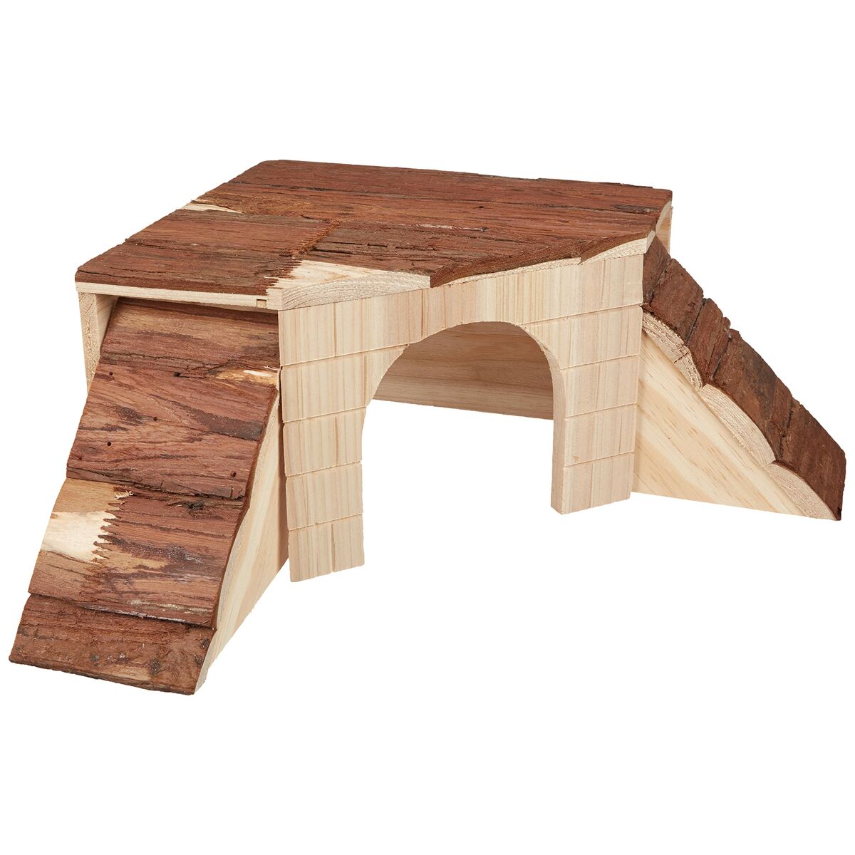 Casa Per Roditori Kerbl 37 X 37 X 16 Cm Marrone Legno Roditori