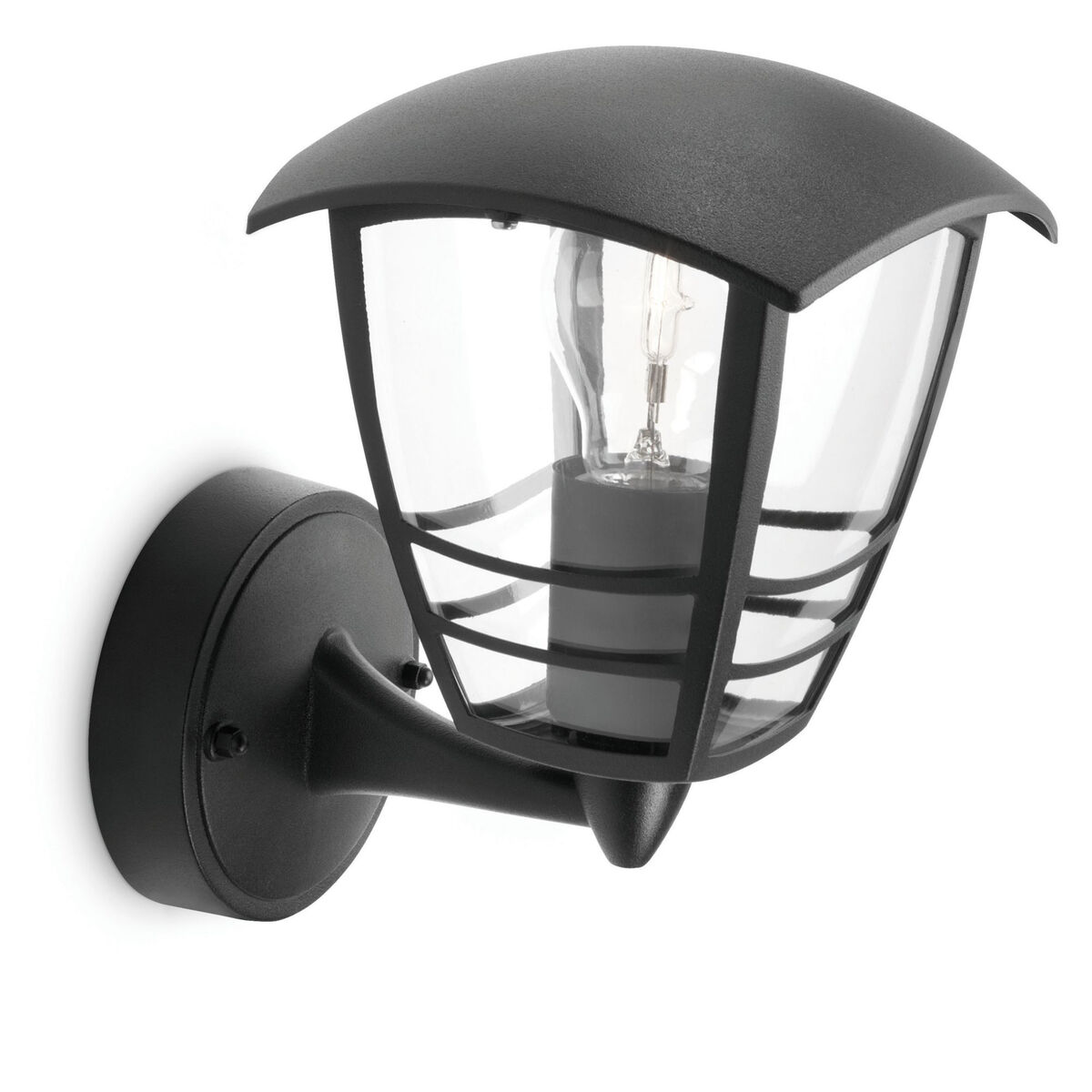 Applique Da Parete Philips My Garden Creek Nero Alluminio A 60 W E27