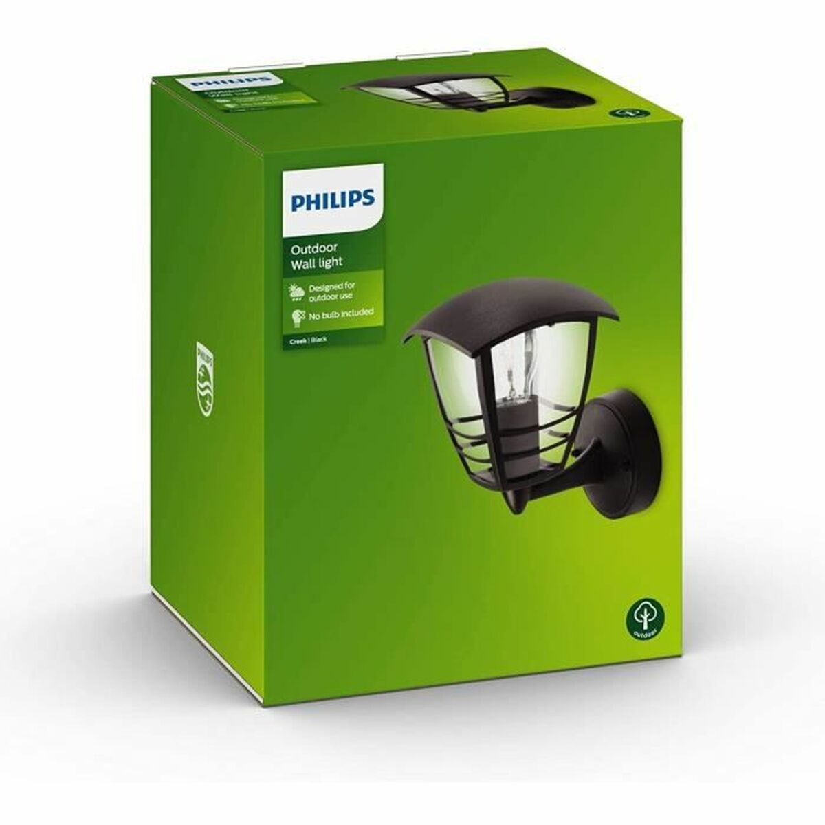 Applique Da Parete Philips My Garden Creek Nero Alluminio A 60 W E27 - Image 4