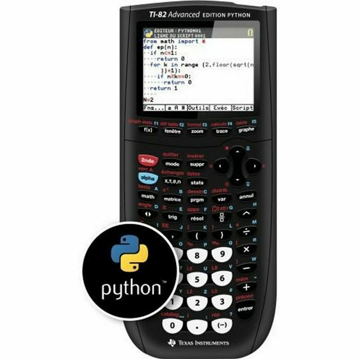 Calcolatrice Grafica Texas Instruments Nero