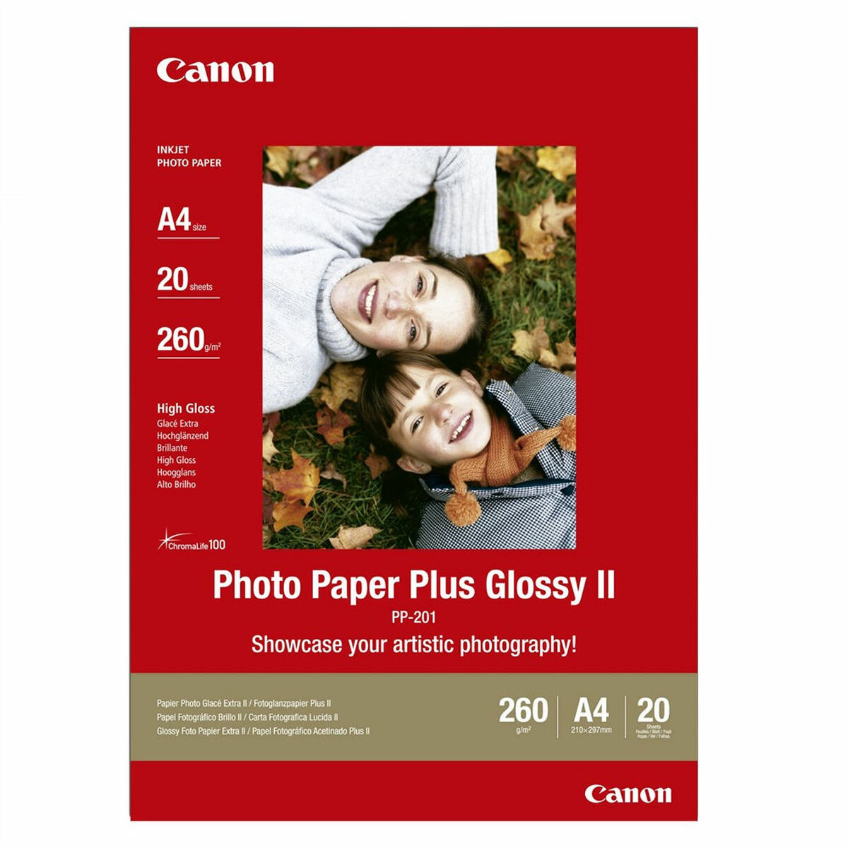 Carta Fotografica Lucida Canon Plus Glossy Ii a4