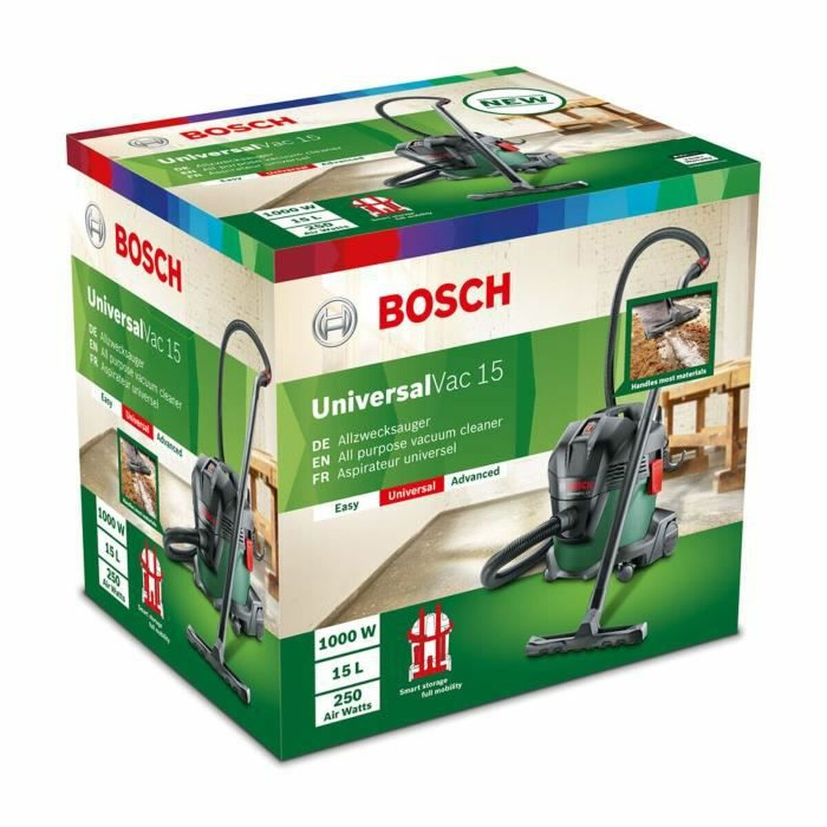 Aspirapolvere Bosch Universalvac 15 1000 W 23 Kpa 15 L - Image 3