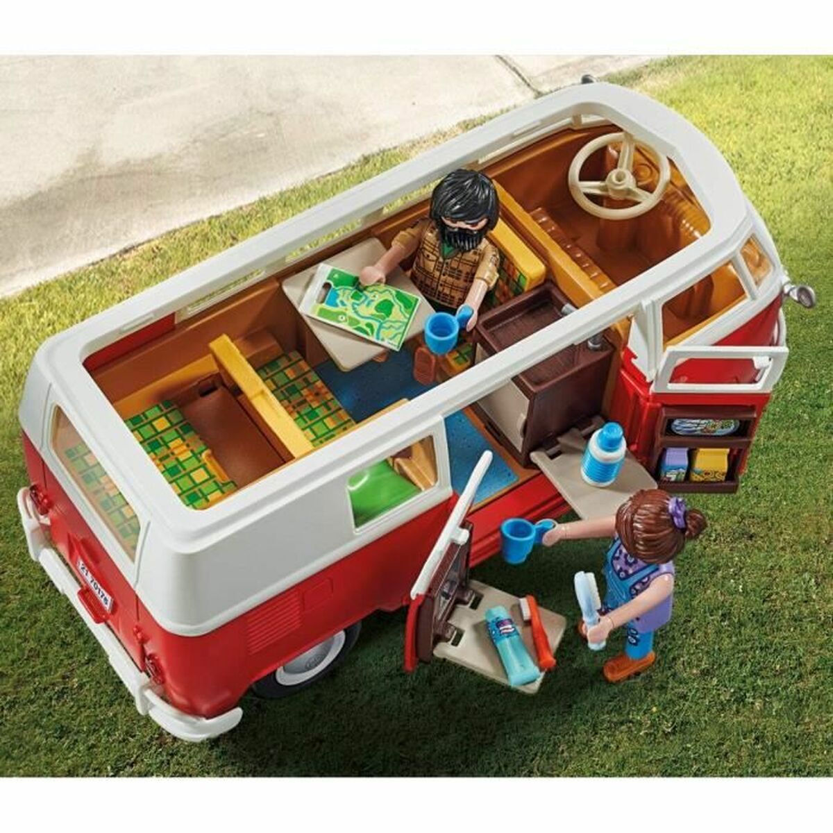 Playset Di Veicoli Playmobil 70176 Volkswagen T1 Bus Rosso - Image 3