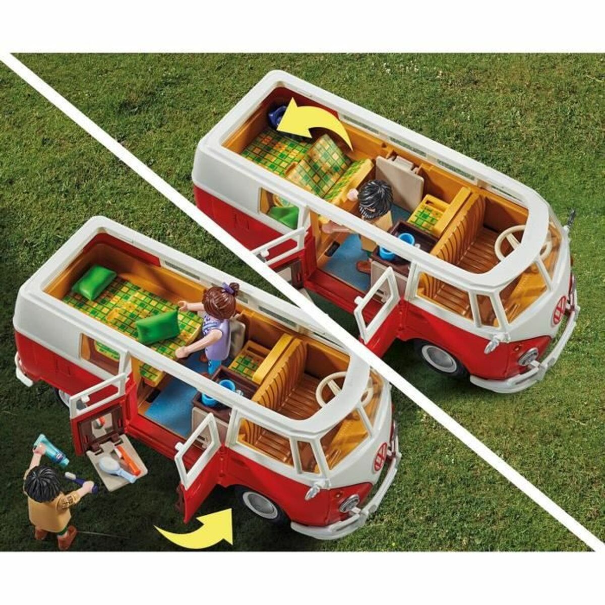 Playset Di Veicoli Playmobil 70176 Volkswagen T1 Bus Rosso - Image 5