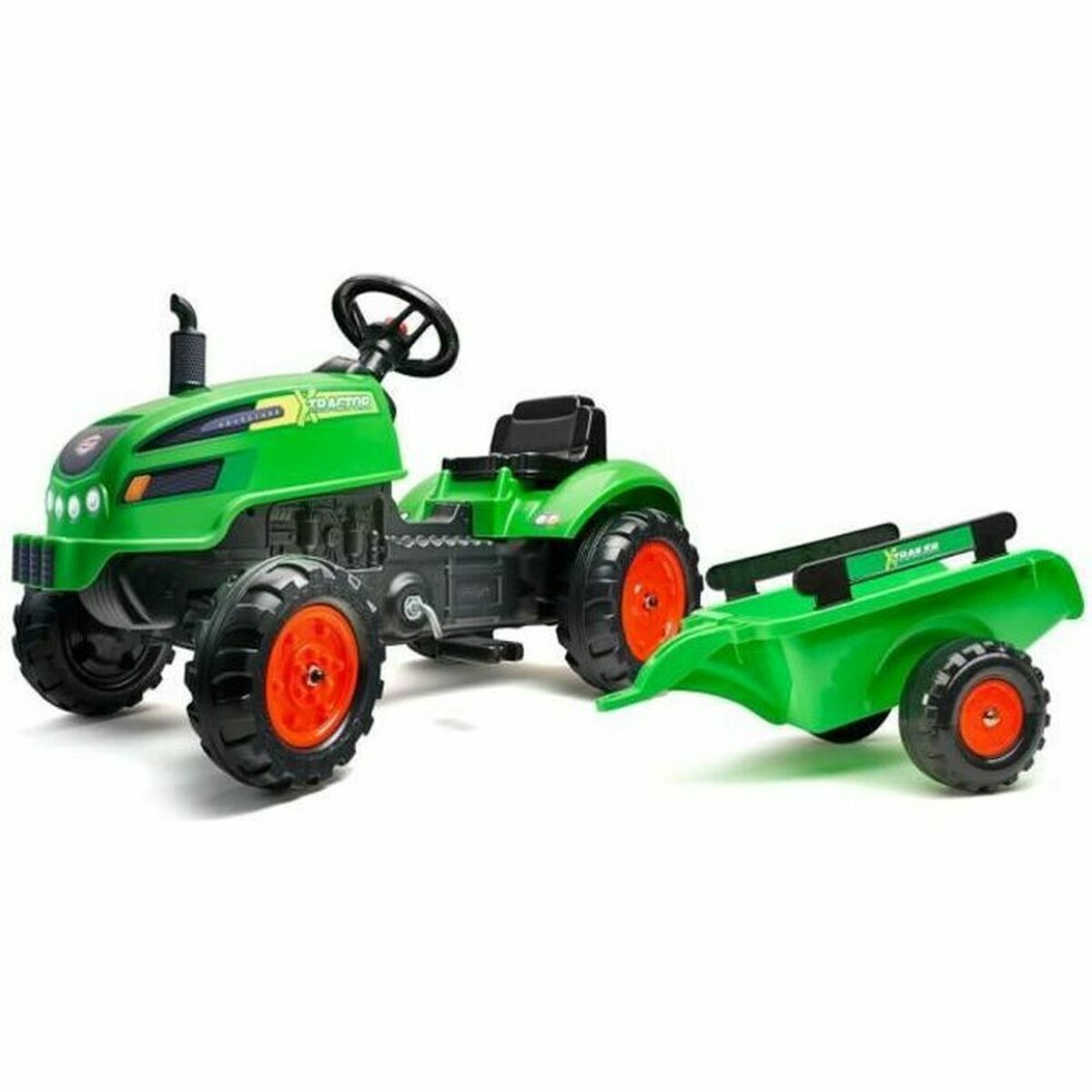 Trattore A Pedali Falk Xtractor 2048ab Verde