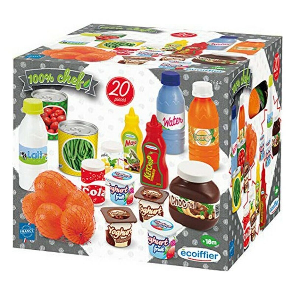 Set Di Alimenti Giocattolo Ecoiffier Pack Drive Accessories Dinette (20 Pcs)