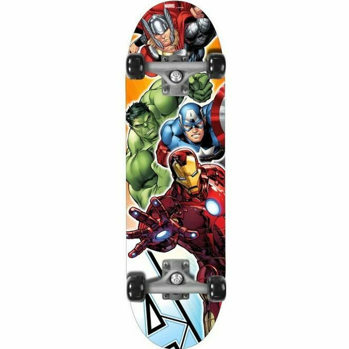 Skateboard Stamp Avengers Azzurro