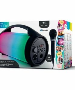 Altoparlante Bluetooth Con Microfono Karaoke Bigben Partybtpro 75 W Nero