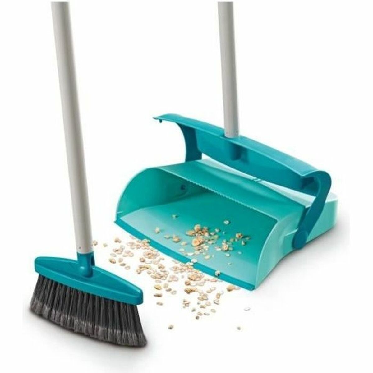 Set Di Pulizia Scopa E Paletta Leifheit 41405 Azzurro Plastica (1 Unità)