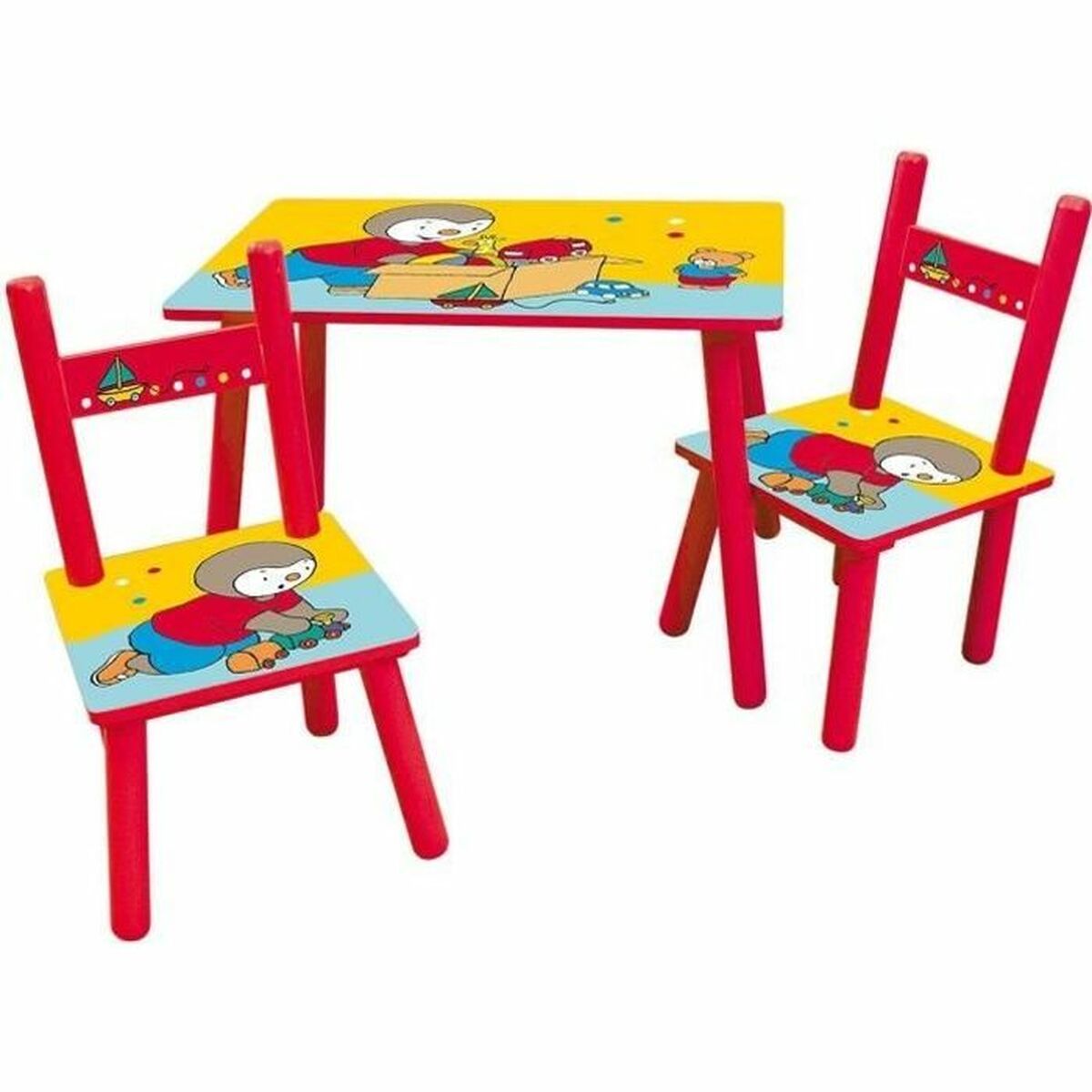 Set Di Tavolo E Sedie Per Bambini Fun House T'choupi