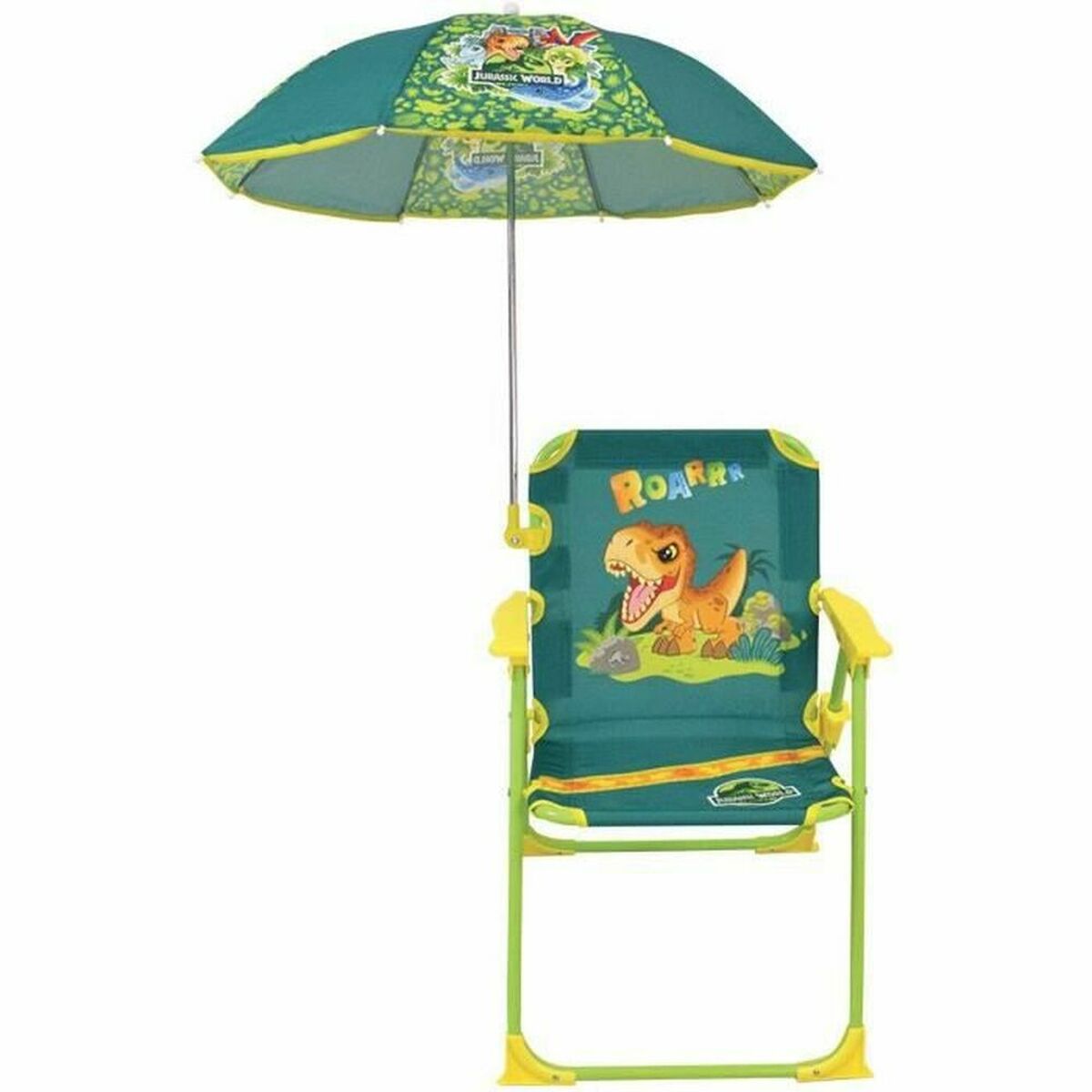Sedia Da Spiaggia Fun House Jurassic World Verde 38,5 X 38,5 X 37,5 cm