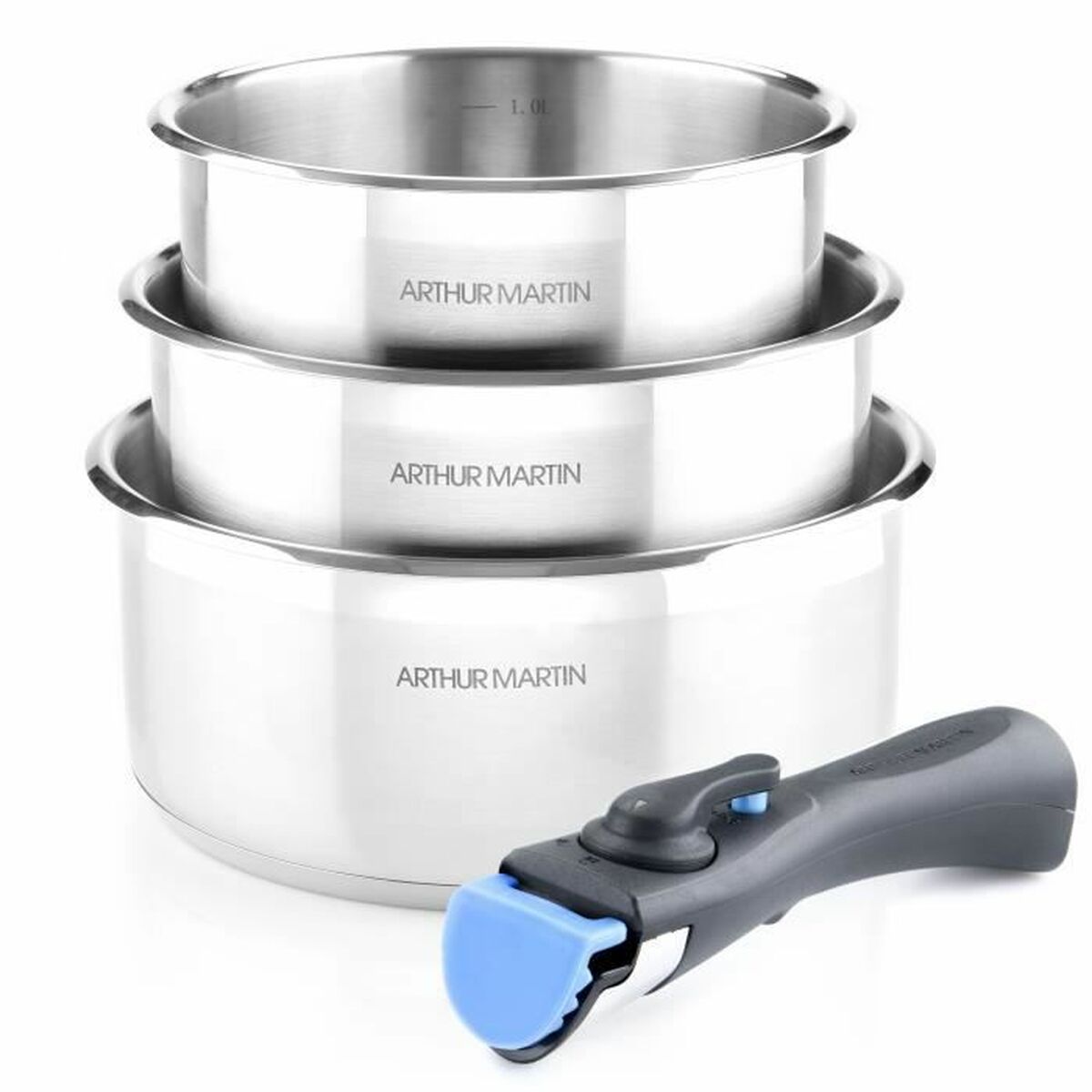 Batteria Da Cucina Arthur Martin   3 Pezzi