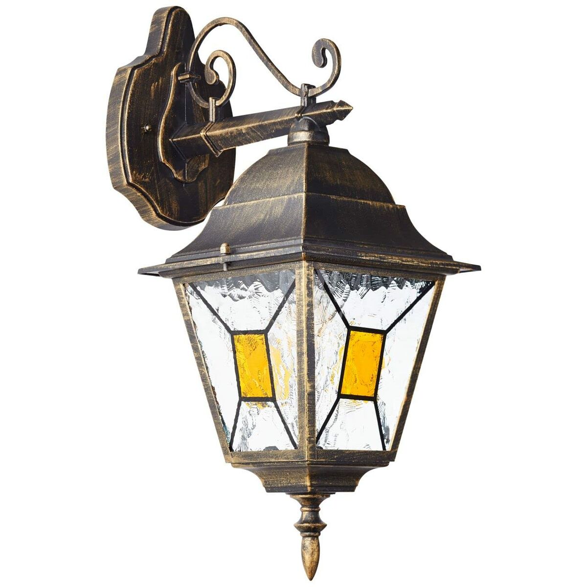Lampione Da Giardino Brilliant Janel Nero 60 W E27 Esterno