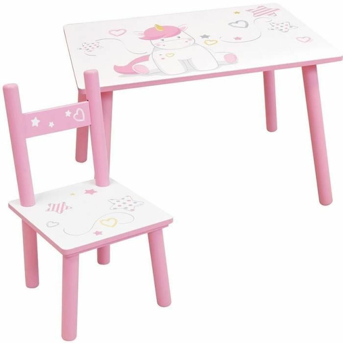 Set Di Tavolo E Sedie Per Bambini Fun House Unicorn