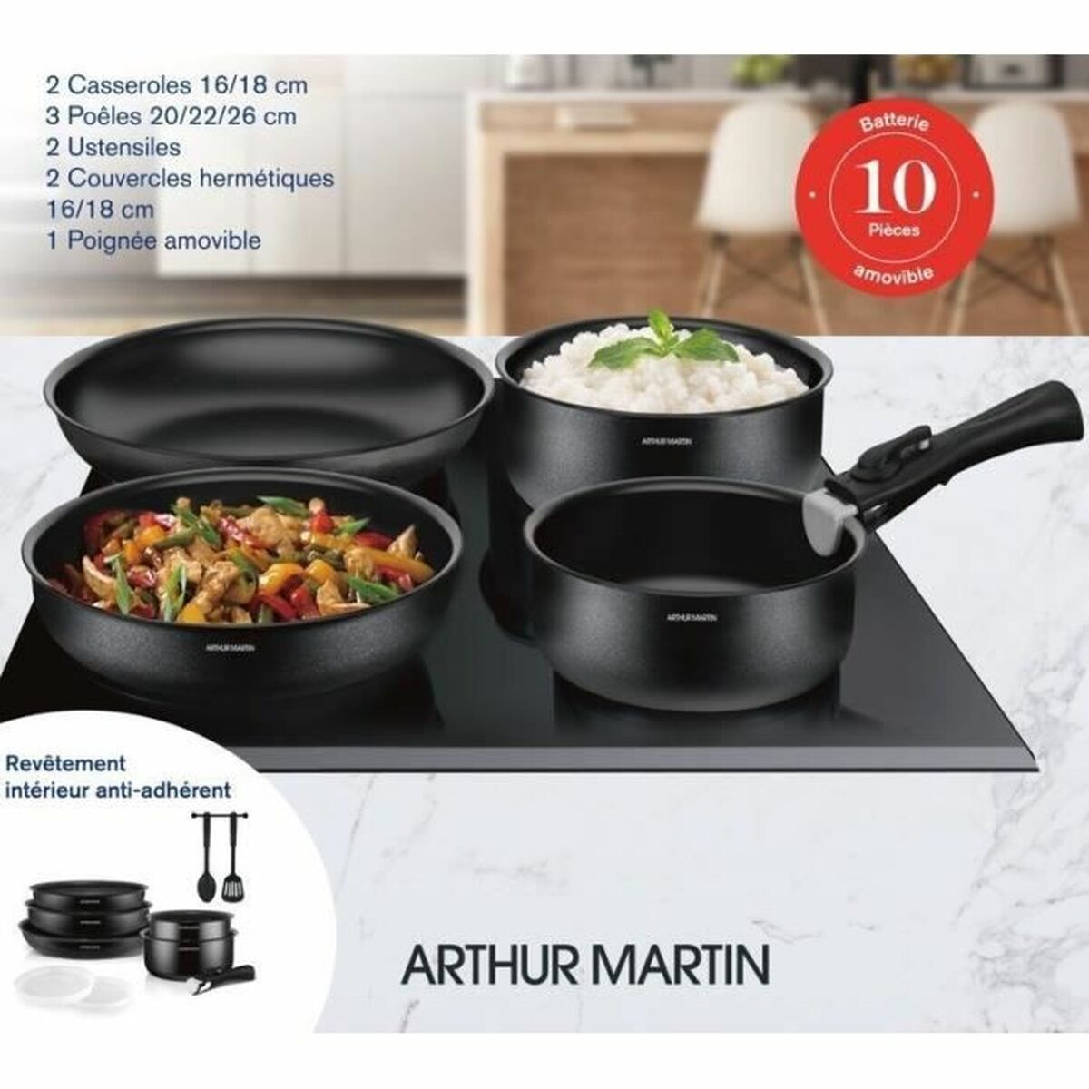 Batteria Da Cucina Arthur Martin - Image 6