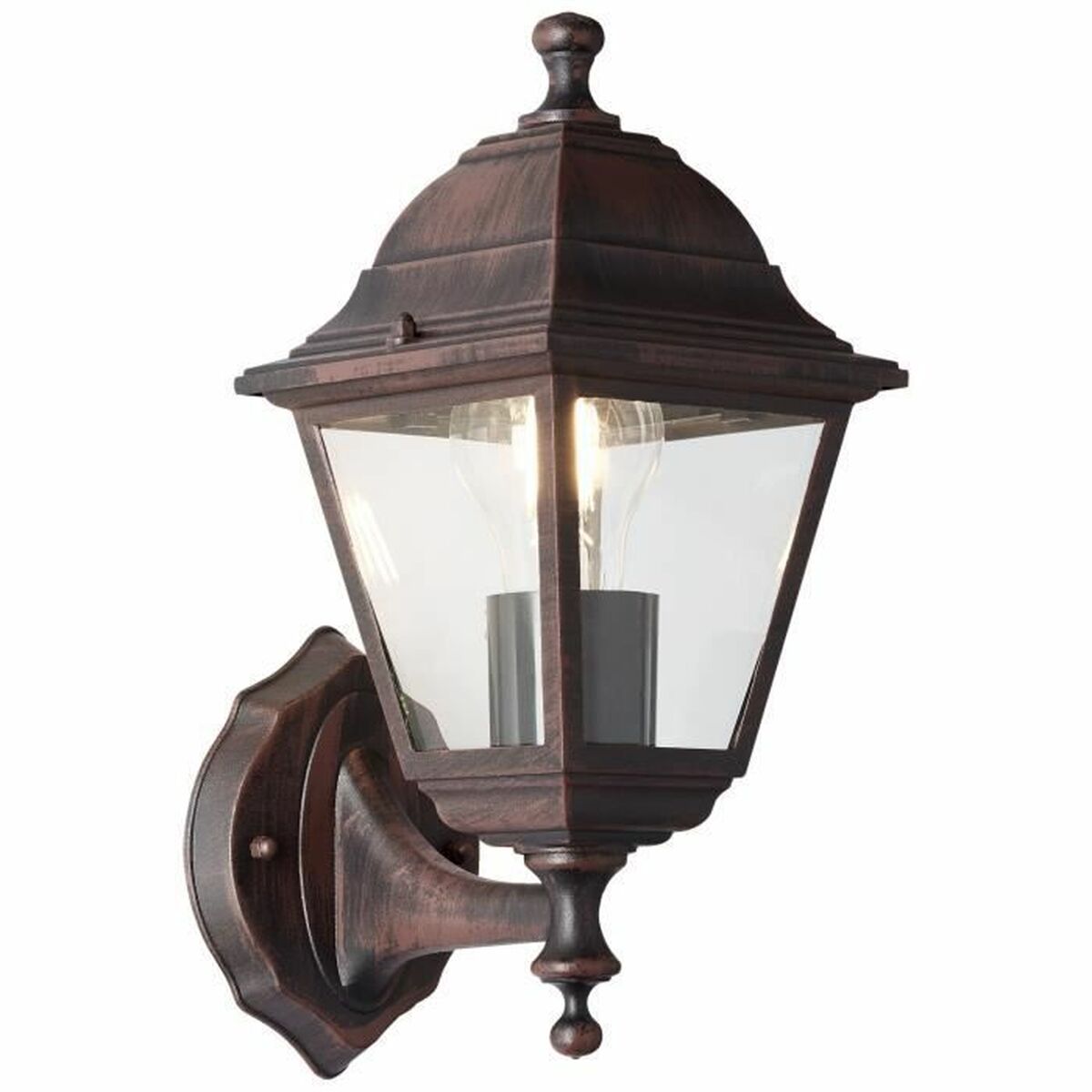 Lampione Da Giardino Brilliant Nissie Orange Nero Arrugginito 60 W E27 Esterno