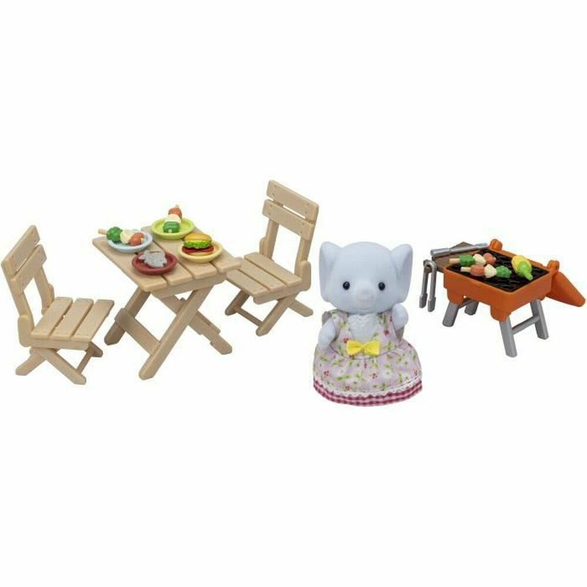 Accessori Per Casa Delle Bambole Sylvanian Families The Elephant Girl And Her Picnic Set