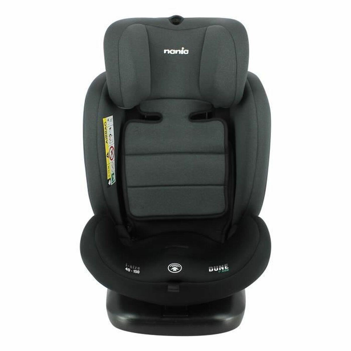 Seggiolino Auto Nania Dune Nero Grigio Ece R129/04 Isofix