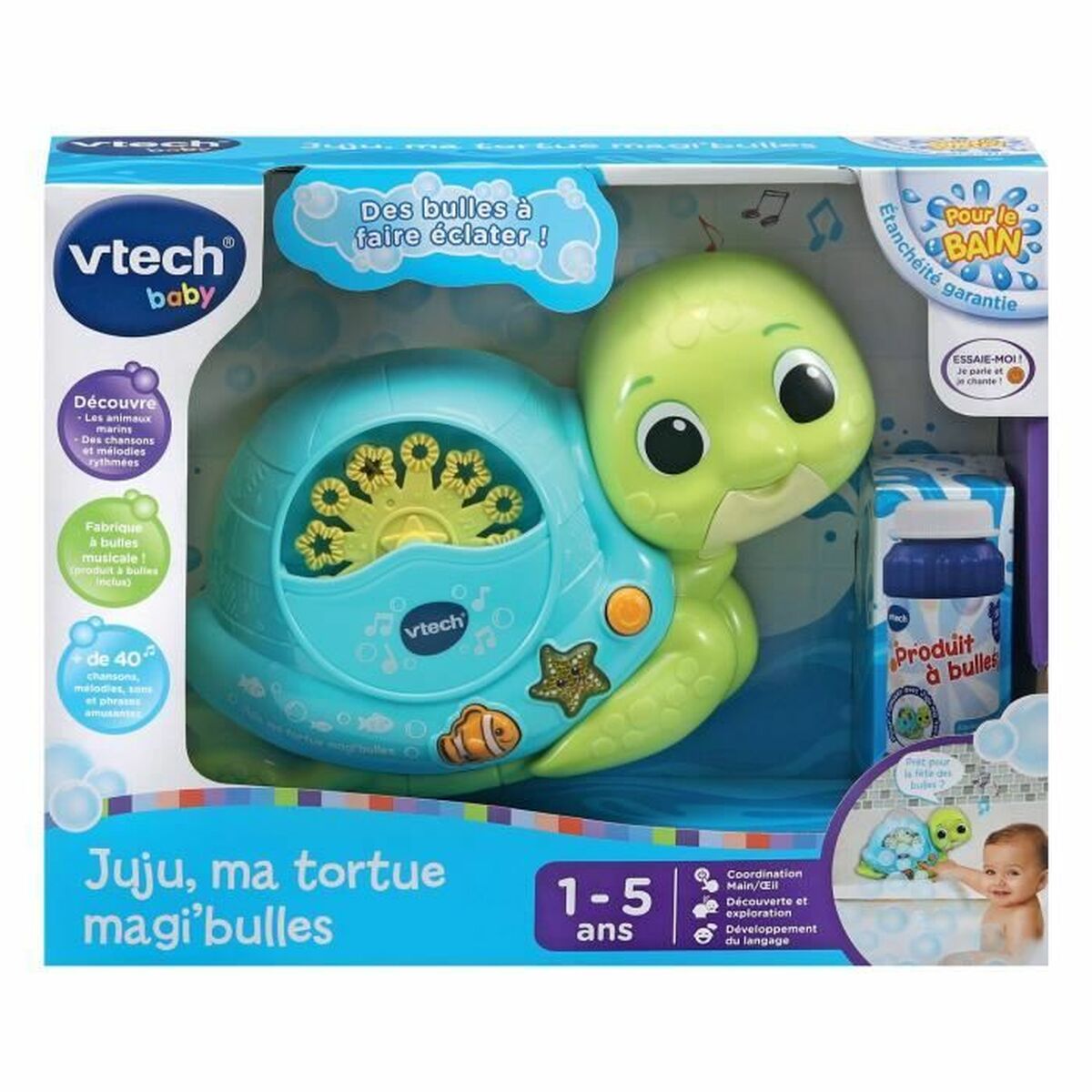 Giocattoli Da Bagno Vtech Baby Juju Ma Tortue Magi Bulles