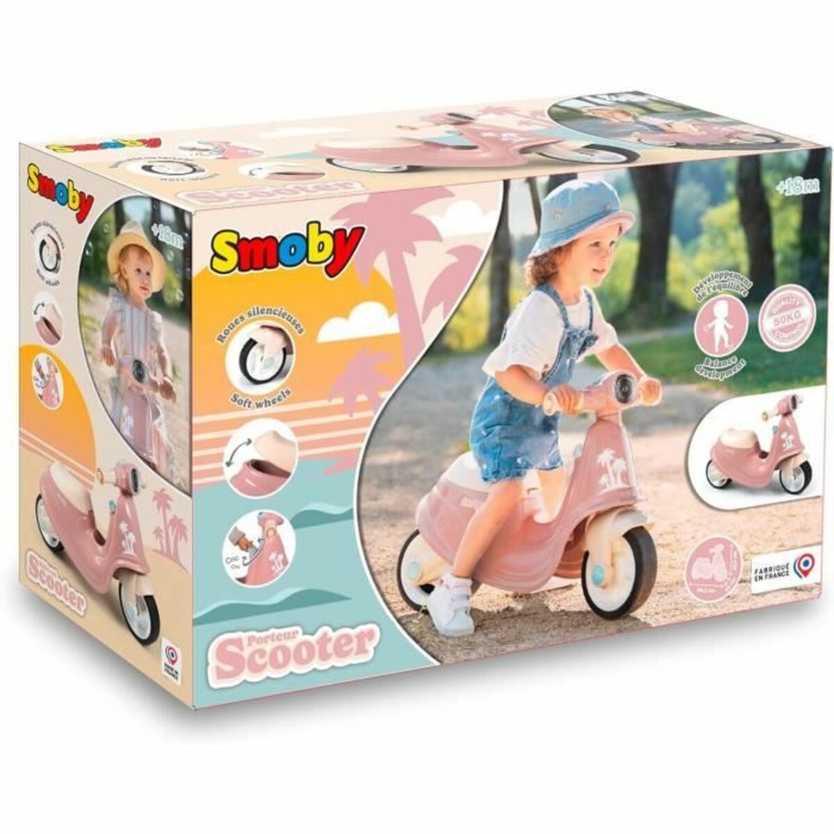 Cavalcabili Smoby Scooter Rosa - Image 6