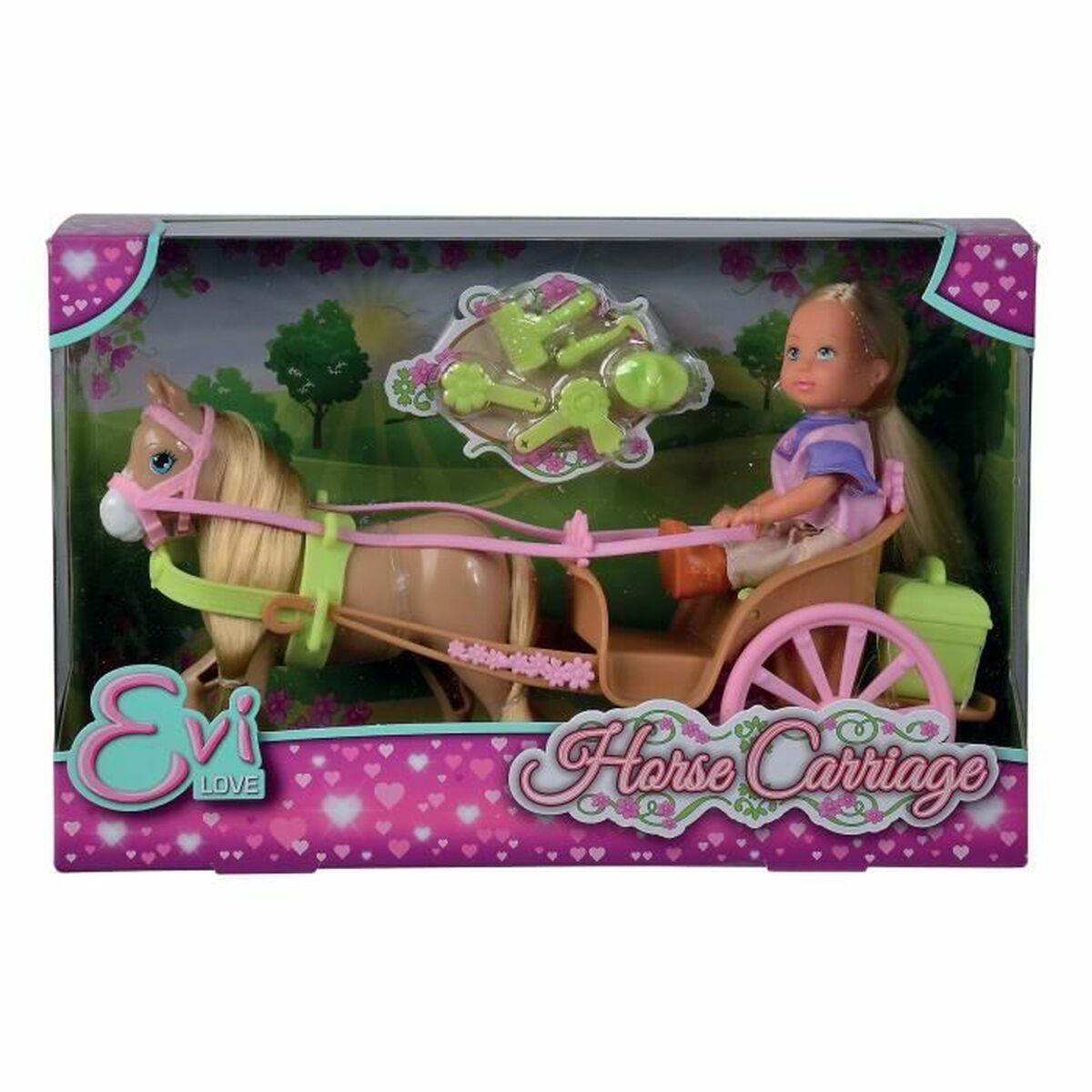Baby Doll Simba Evi Love Horse Carriage