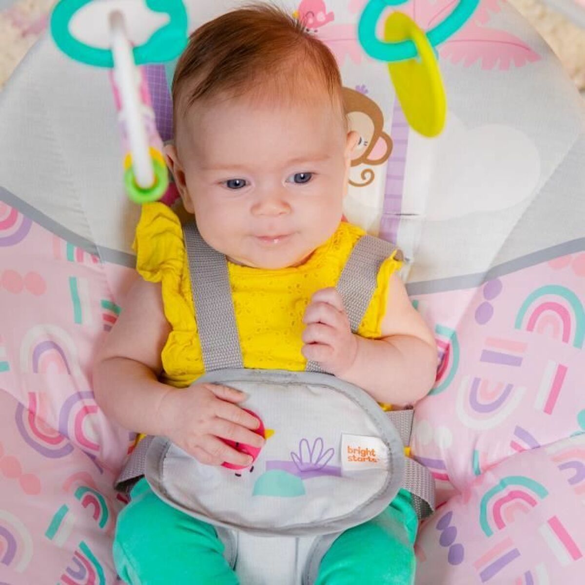 Amaca Per Neonati Bright Starts Pink Paradise Rosa - Image 3