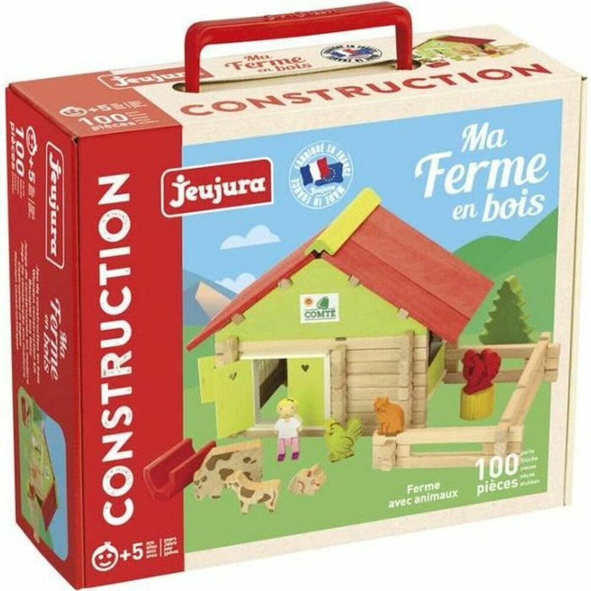 Personaggi D'azione Jeujura  Farm With Animals 100 Pezzi Playset
