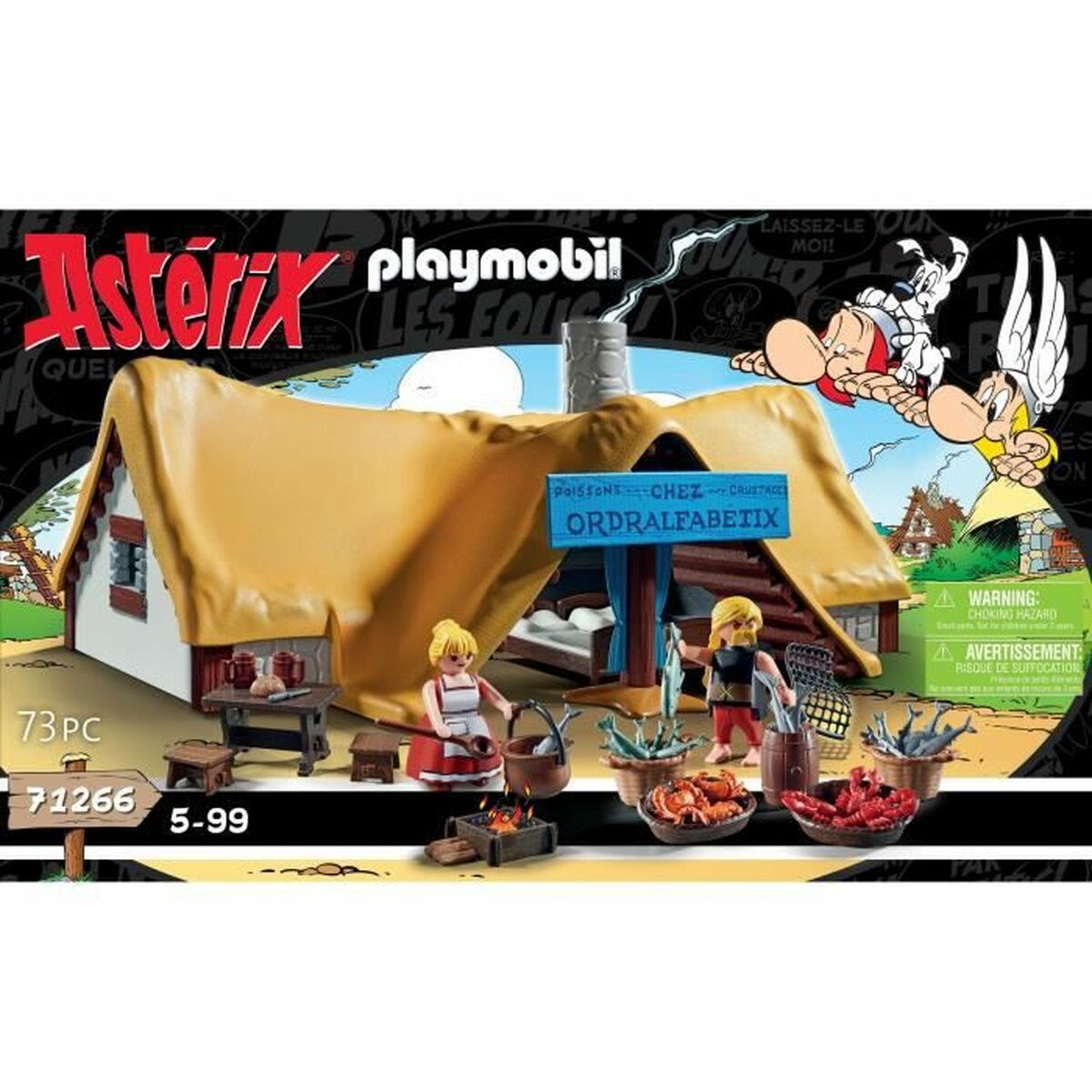 Playset Playmobil Astérix: Ordralfabetix Hut 71266 73 Pezzi - Image 5