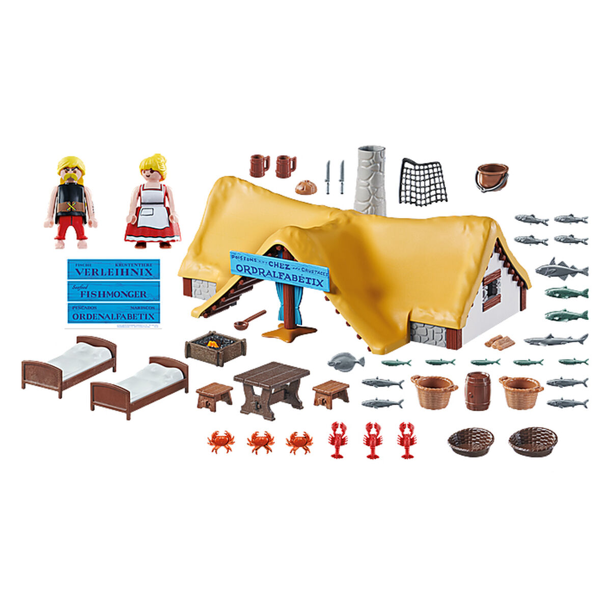 Playset Playmobil Astérix: Ordralfabetix Hut 71266 73 Pezzi - Image 6