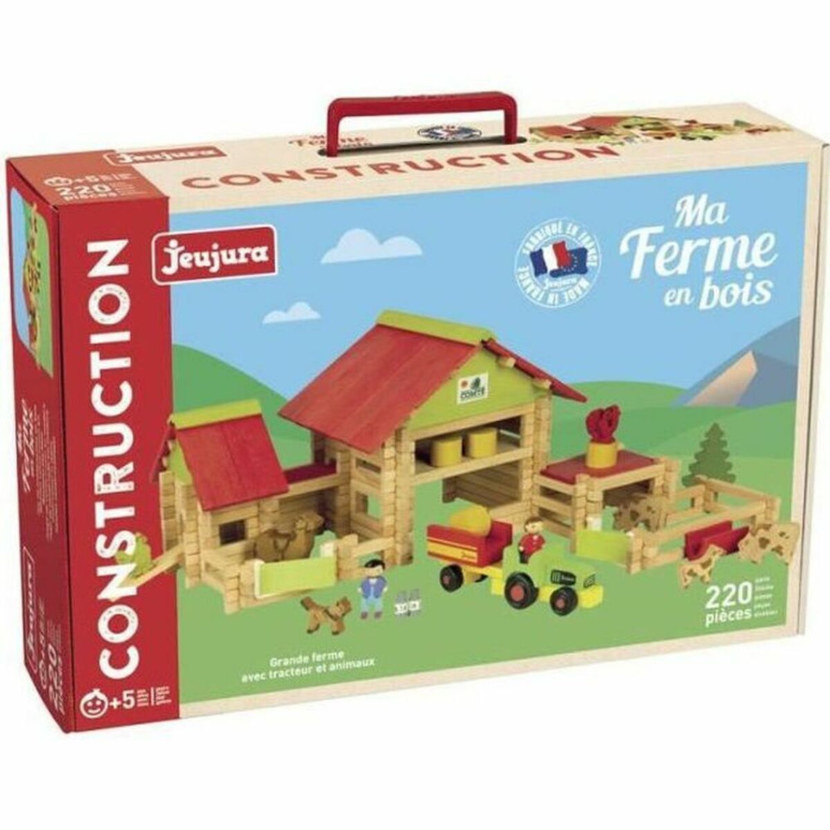 Playset Jeujura Large Farm 220 Pezzi