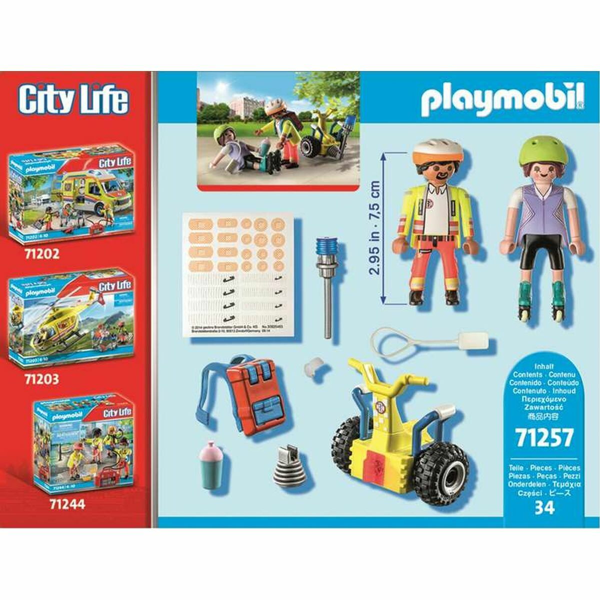 Playset Playmobil City Action - Supervisor With Segway 71257 34 Pezzi - Image 4