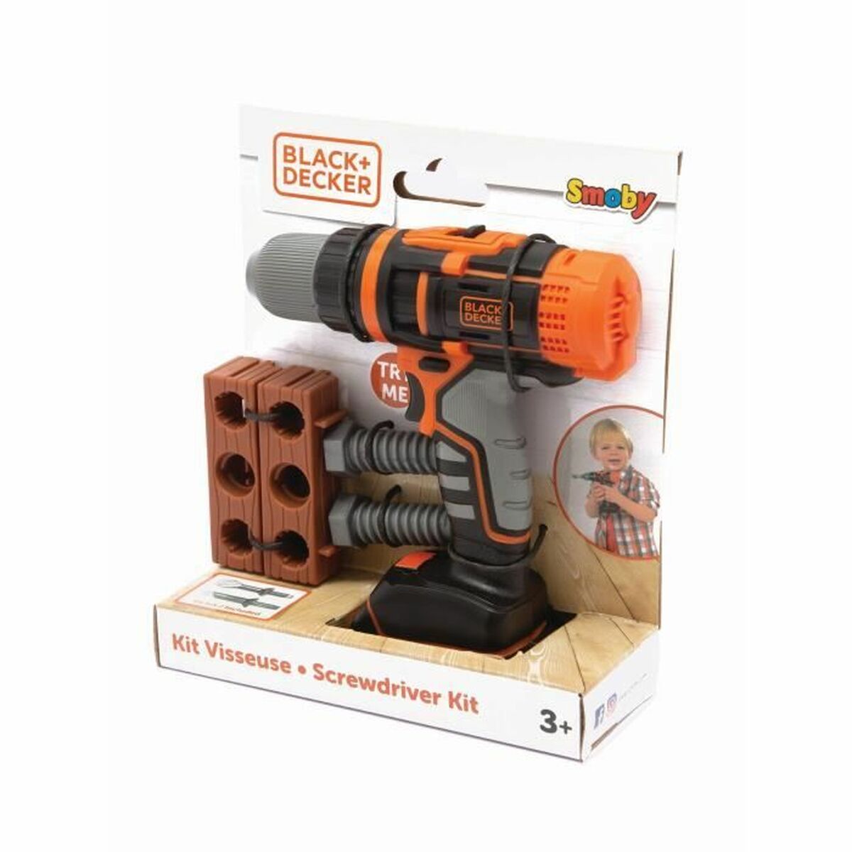 Trapano Giocattolo Smoby Black + Decker