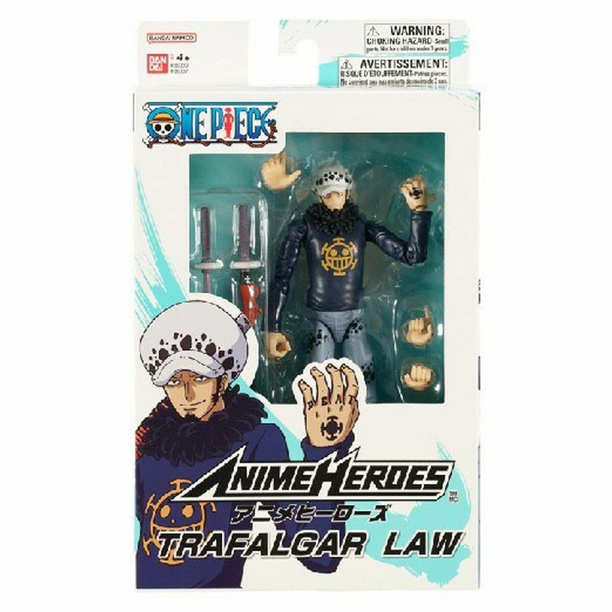 Personaggi D'azione One Piece Bandai Anime Heroes: Trafalgar Law 17 cm
