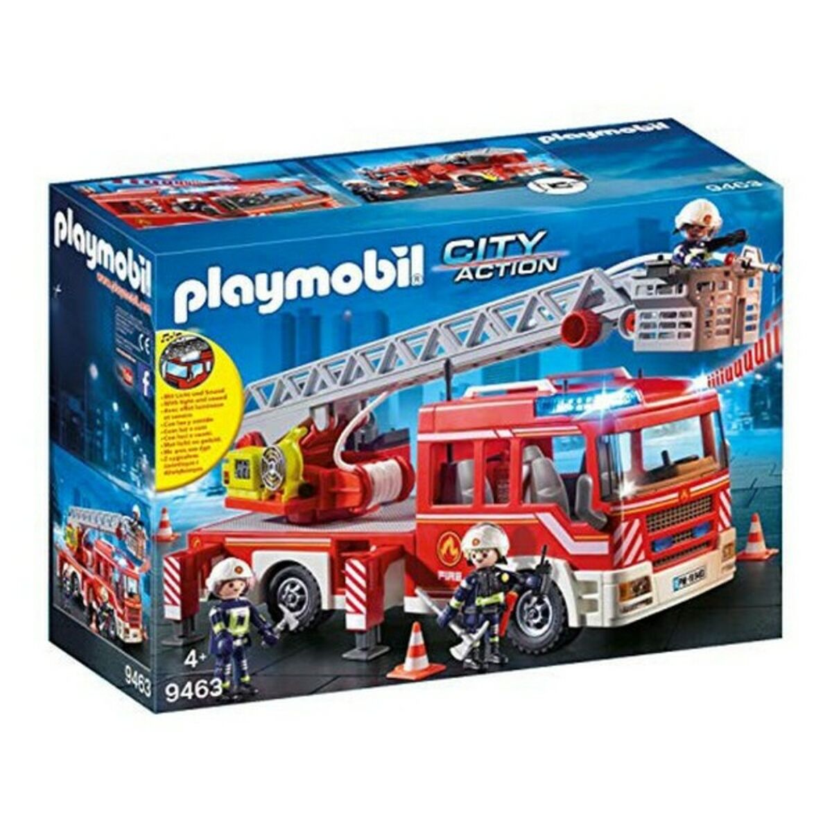 Playset Di Veicoli City Action Playmobil 9463 (14 Pcs) Camion Dei Pompieri
