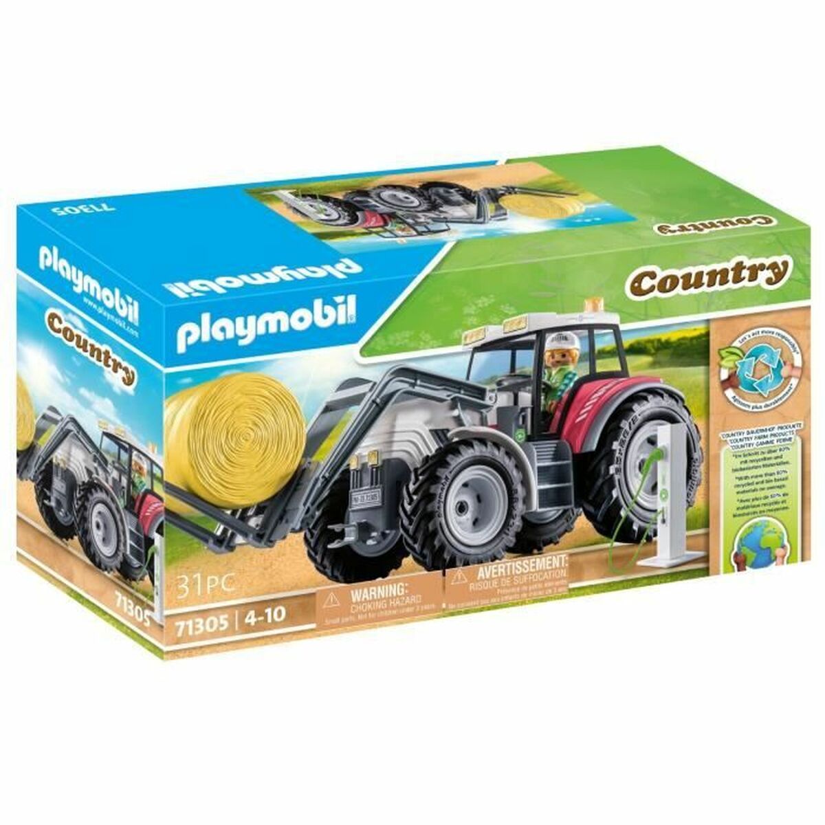 Set Di Giocattoli Playmobil Country Tractor