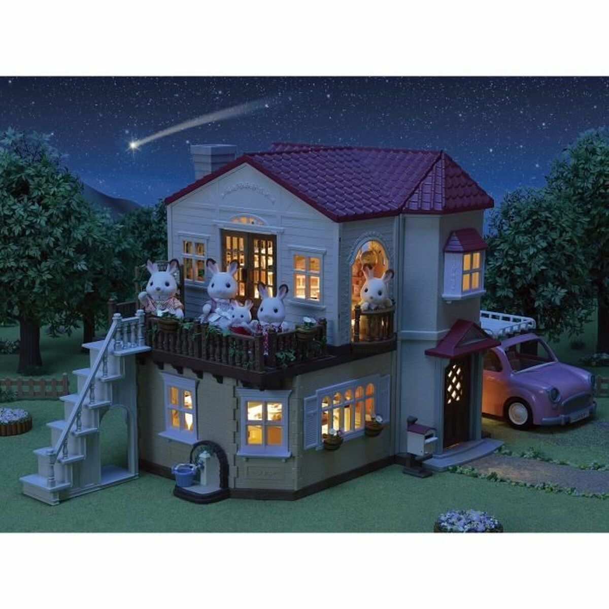 Playset Sylvanian Families Red Roof Country Home Casa In Miniatura Coniglio - Image 6