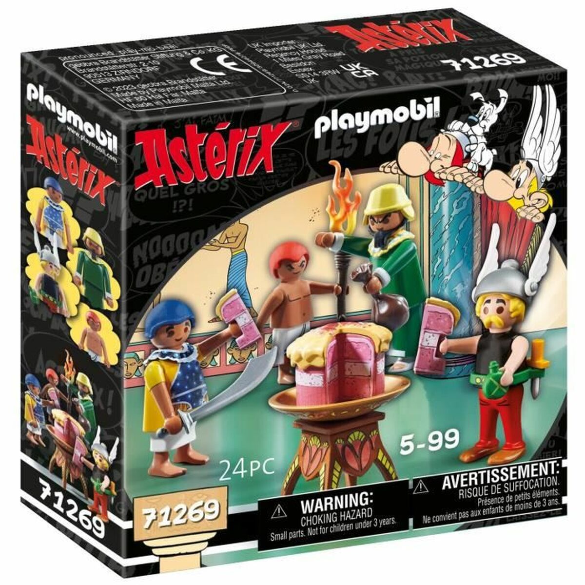 Playset Playmobil Asterix: Amonbofis And The Poisoned Cake 71268 24 Pezzi