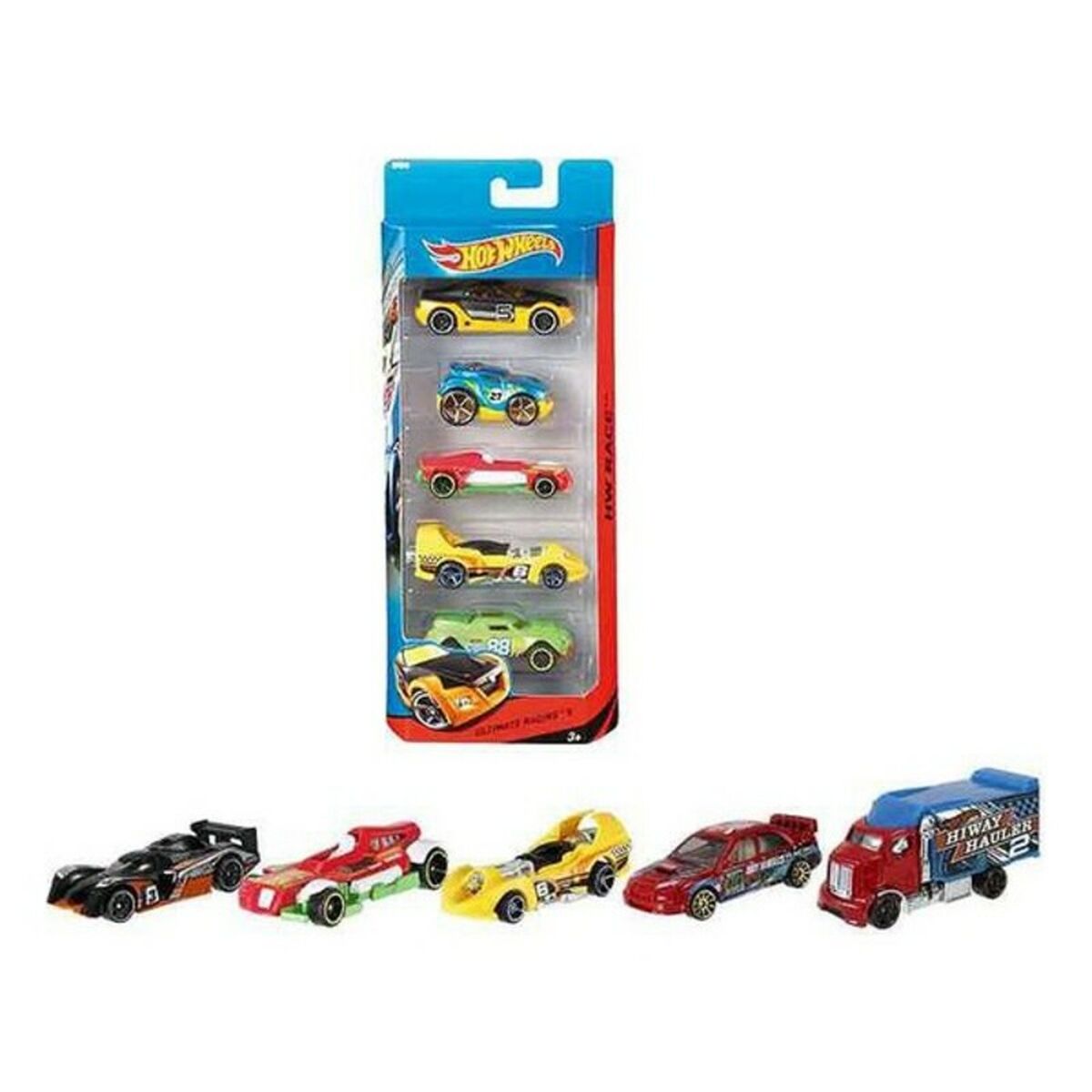Set Di 5 Macchine Hot Wheels 1806 Multicolore Arancio