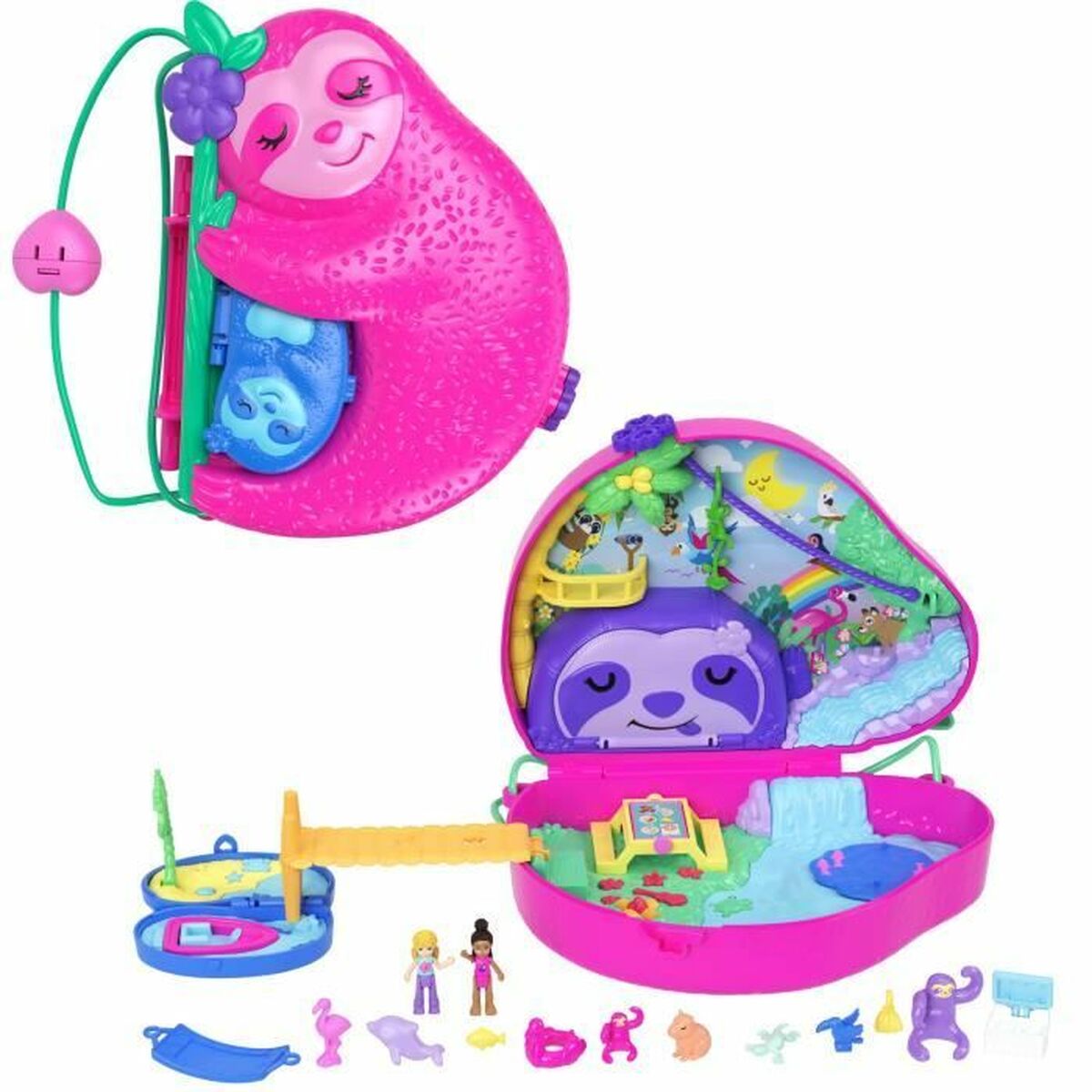 Playset Polly Pocket Sac Surprises Paresseux