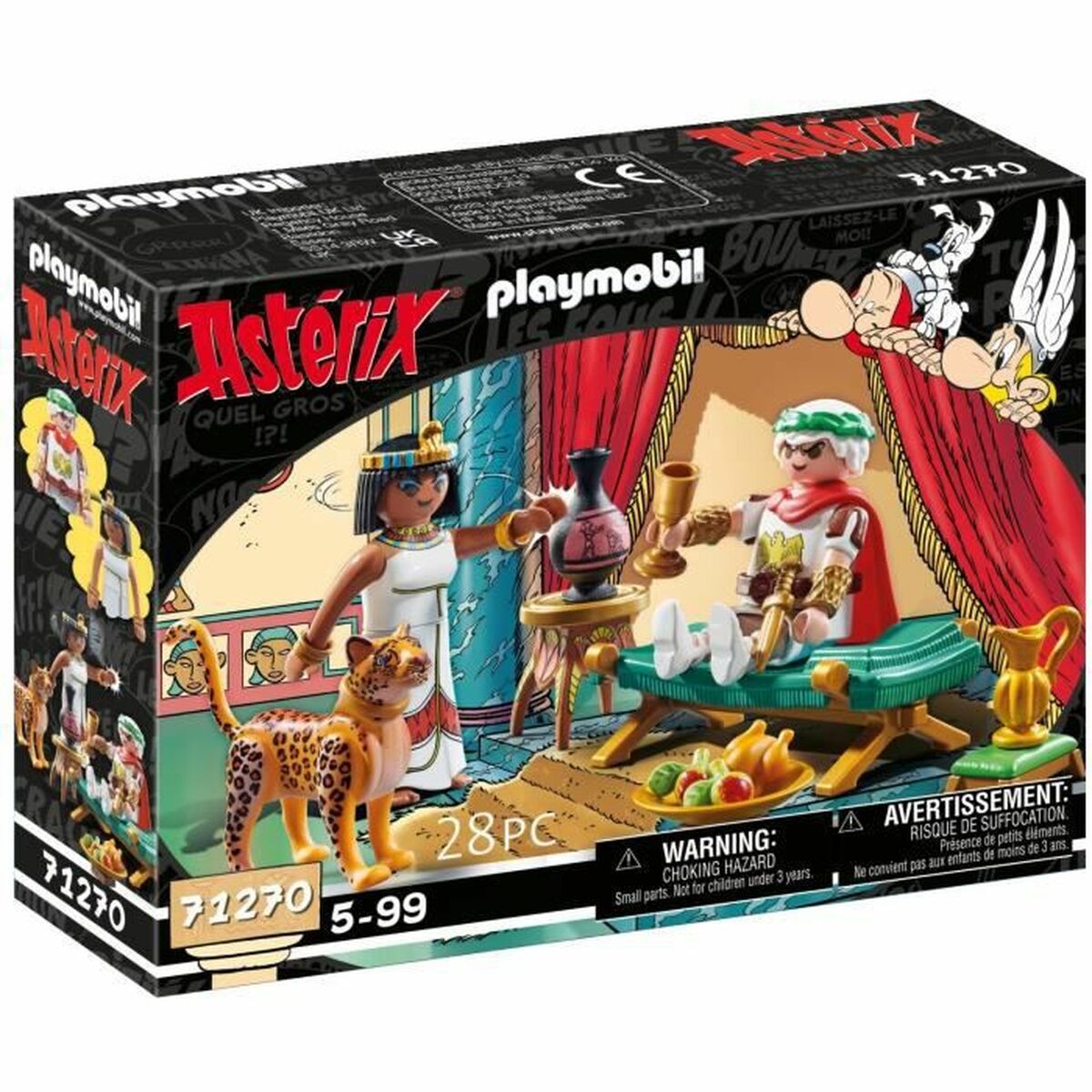 Playset Playmobil 71270 - Asterix: César And Cleopatra 28 Pezzi