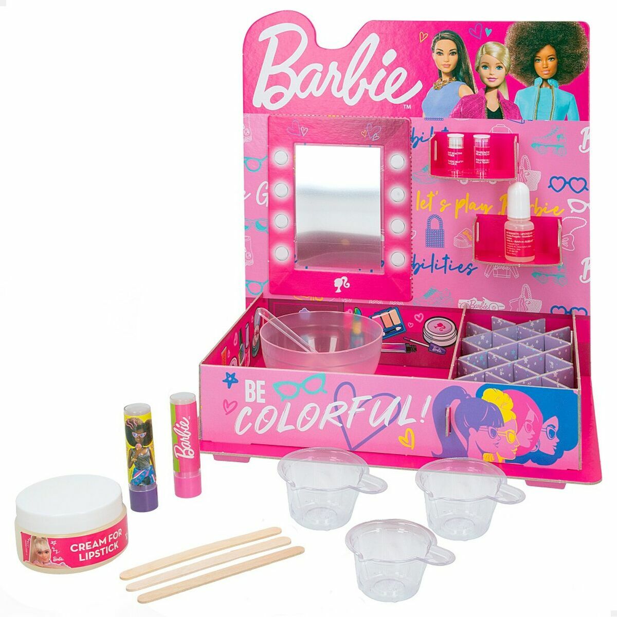 Kit Per Creare Il Trucco Lisciani Giochi Barbie 15 Pezzi Rossetti