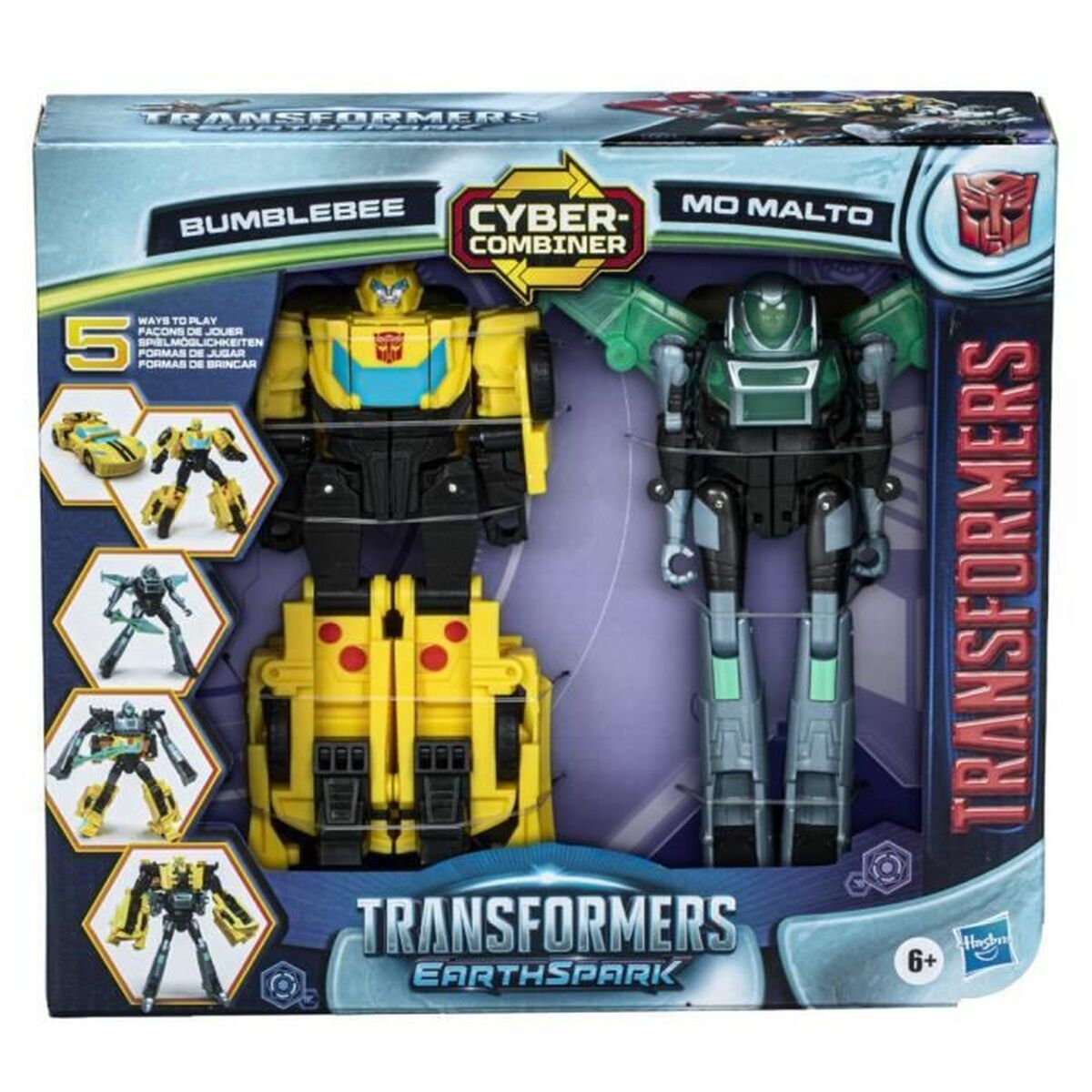 Personaggi D'azione Hasbro CybeR-Combiner Bumblebee Et Mo Malto - Image 6